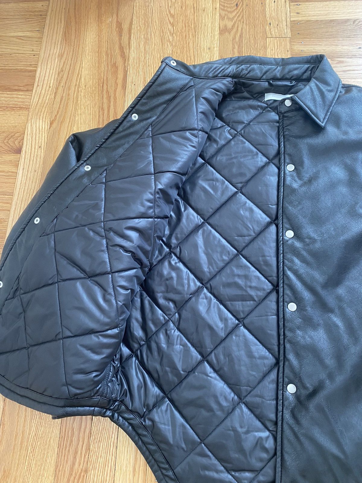 Standard Cloth × Urban Outfitters Standard Cloth Urban Outfitters Leather Overshirt Jacket Size US L / EU 52-54 / 3 - 6 Thumbnail