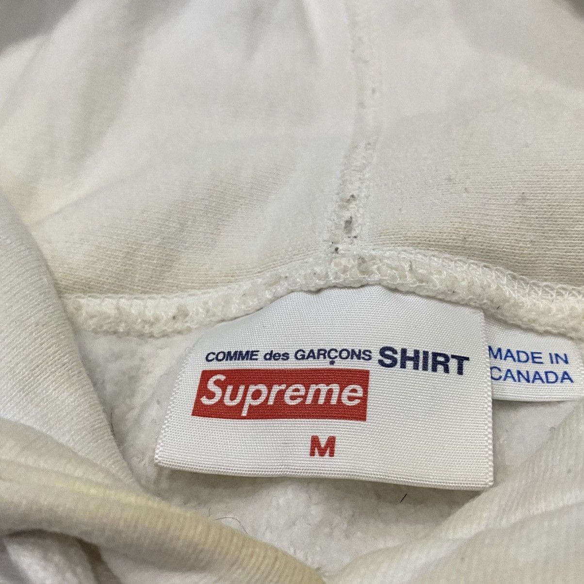 Comme des Garcons SHIRT × Supreme Supreme X CDG Logo Box Hoodie Size US M / EU 48-50 / 2 - 2 Thumbnail