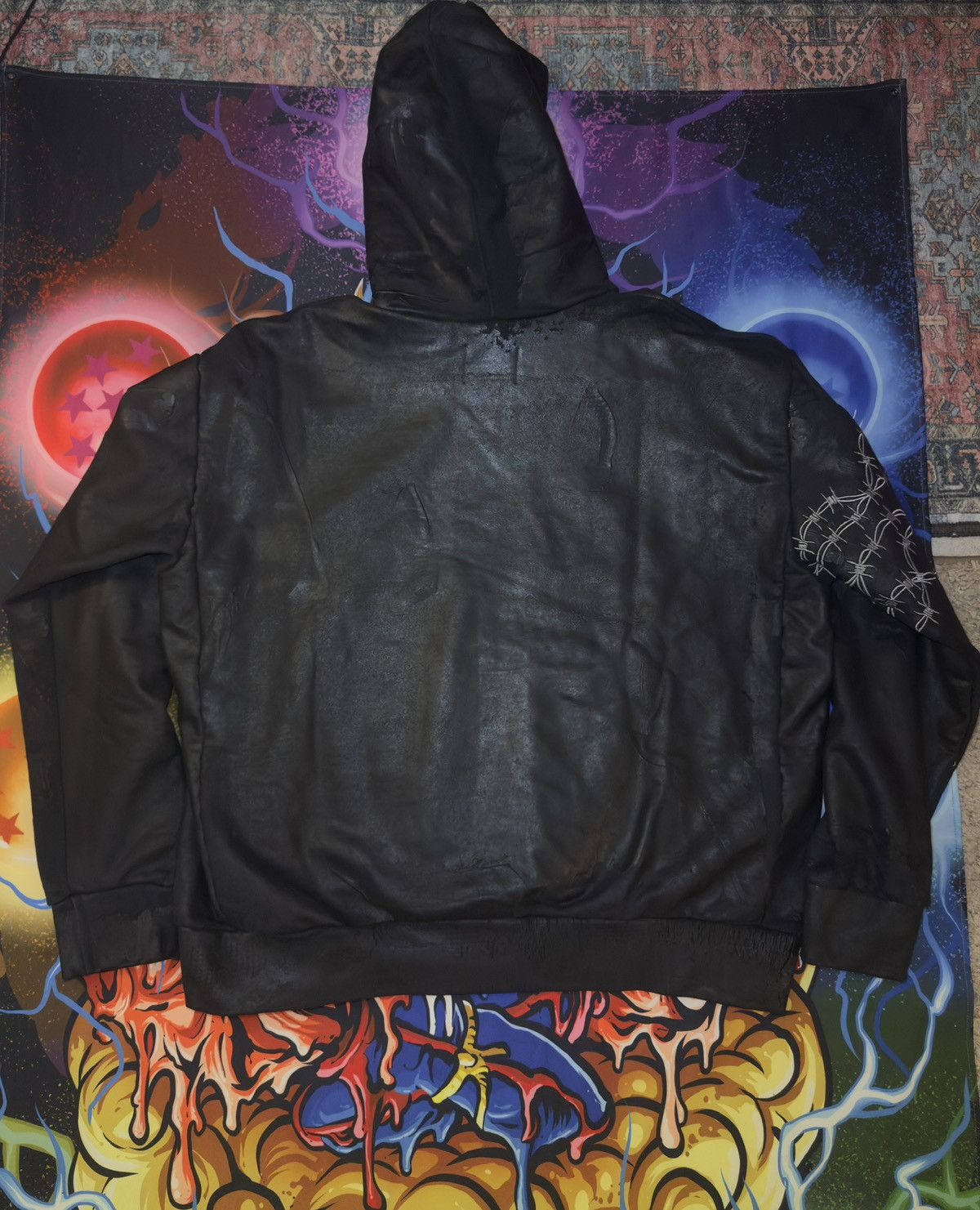 Warren Lotas Warren Lotas BARBED WIRE PLASTISOL HOODIE Size US XL / EU 56 / 4 - 2 Thumbnail