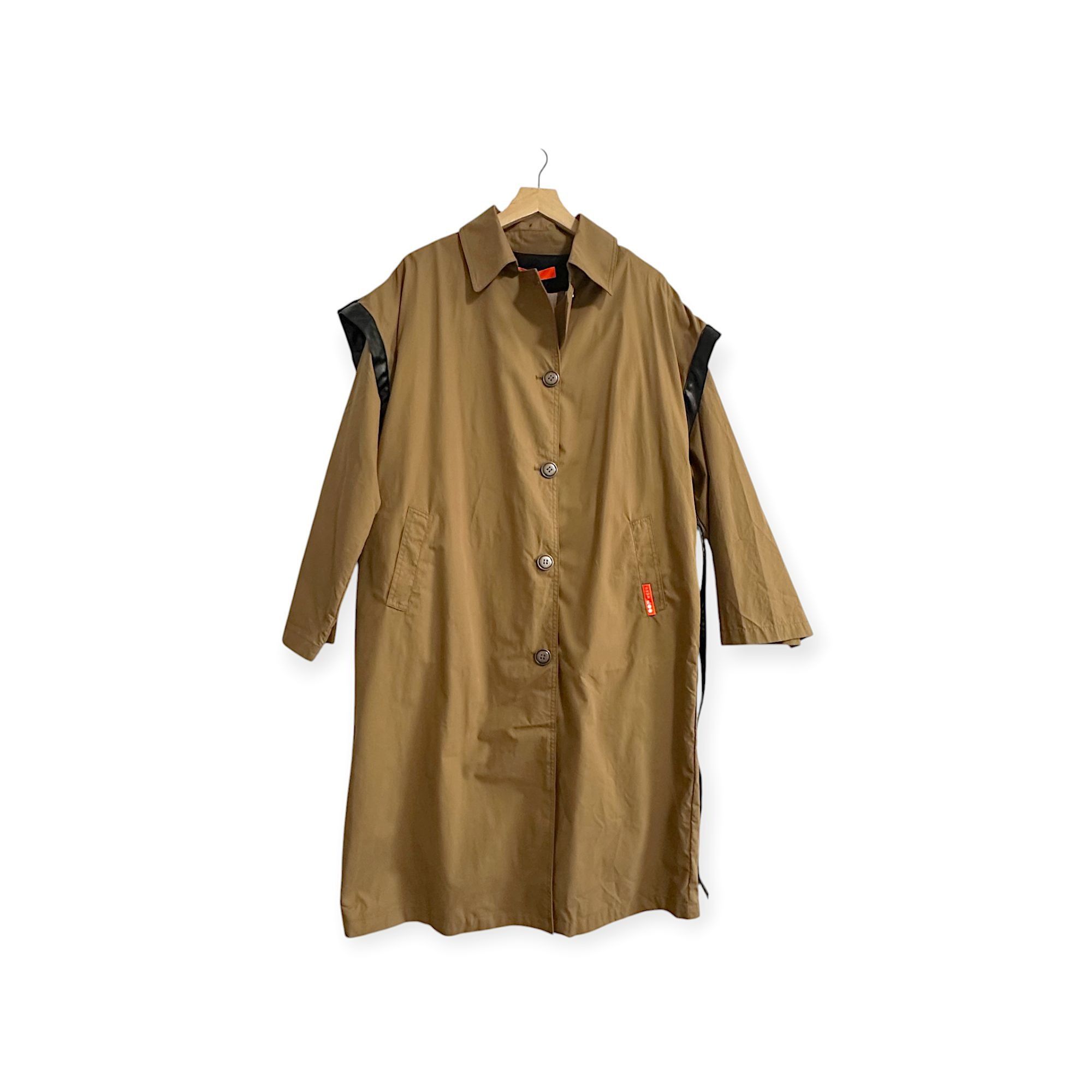 OOF Wear Oof Wear Belted Trench Coat in Tabacco, Size 42 Italy, New w Size M / US 6-8 / IT 42-44 - 3 Thumbnail