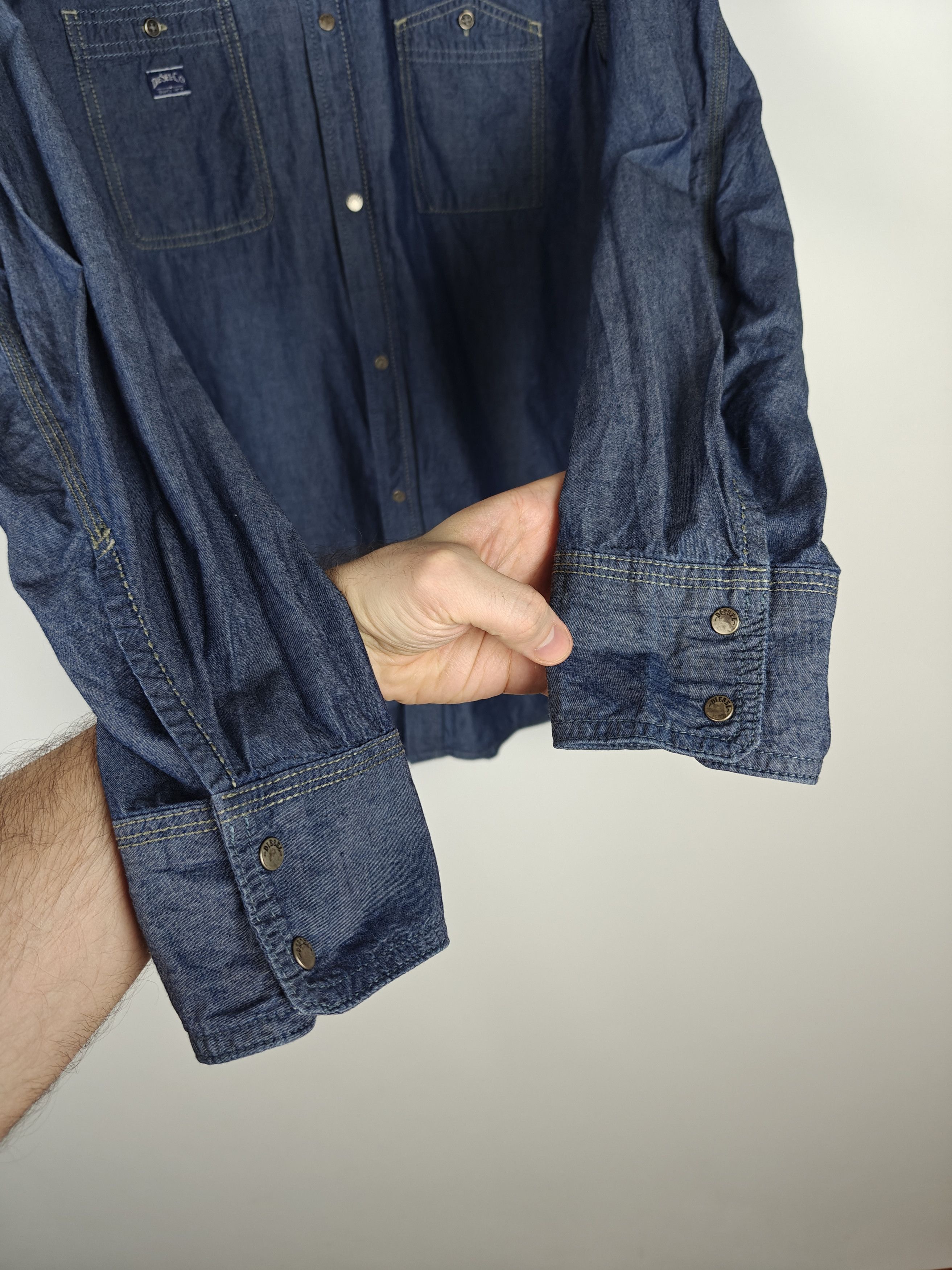 Diesel Diesel Industry Denim Shirt Blue size XL Size US XL / EU 56 / 4 - 7 Thumbnail