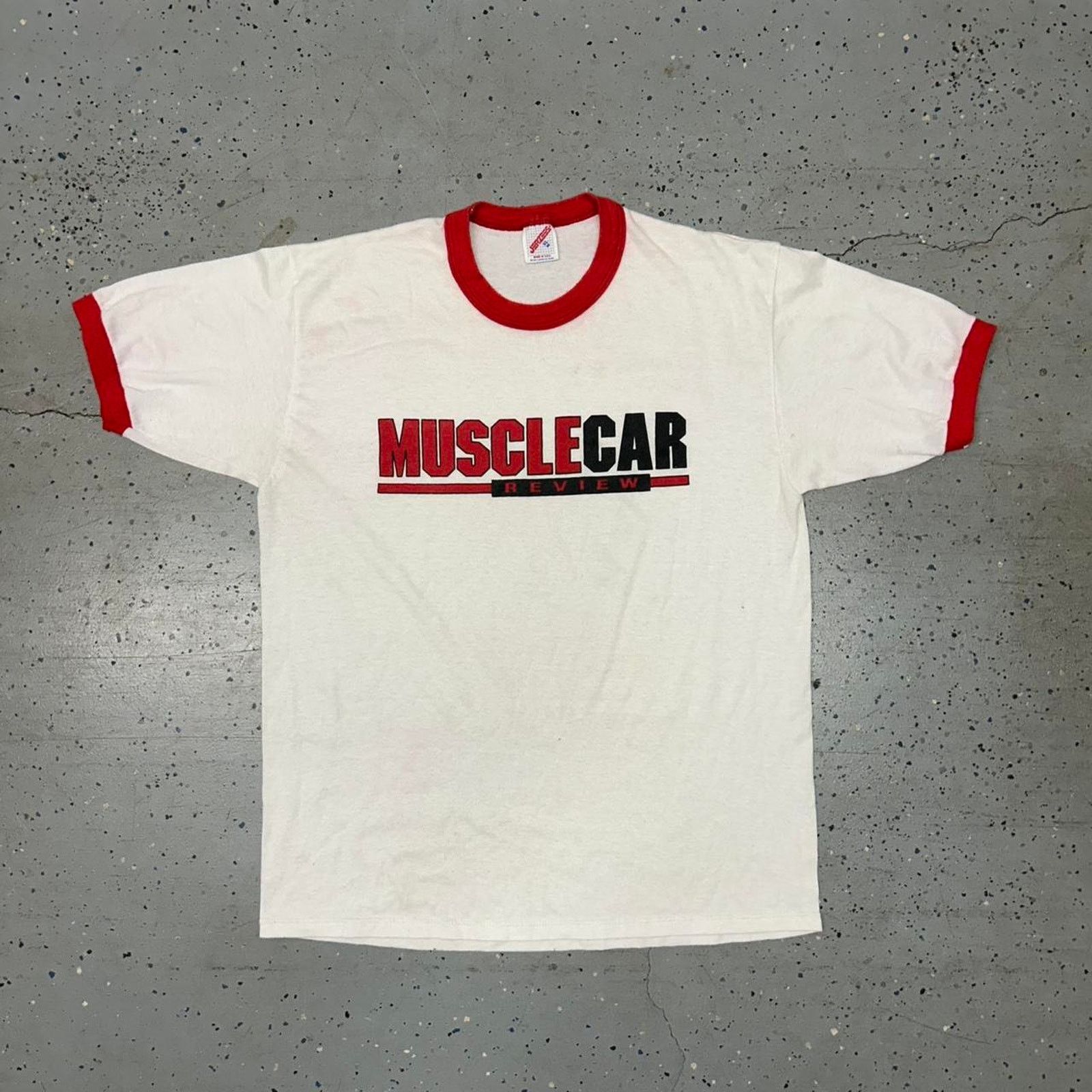 Jerzees VTG Muscle Car Review ringer t-shirt Size US L / EU 52-54 / 3 - 1 Thumbnail