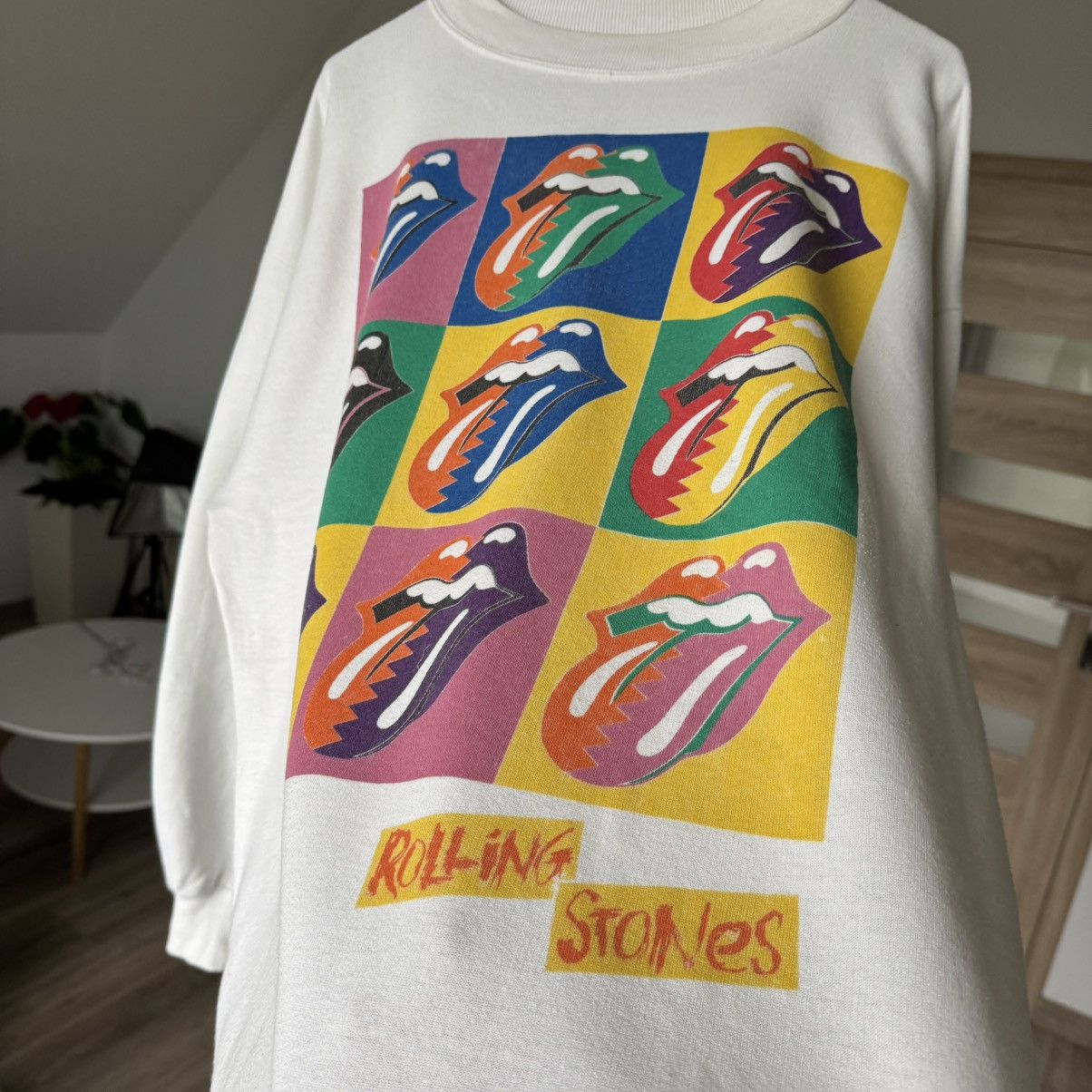 Band Tees × The Rolling Stones × Vintage Vintage The Rolling Stones 1989 American Tour Sweatshirt 80s Size US L / EU 52-54 / 3 - 4 Thumbnail
