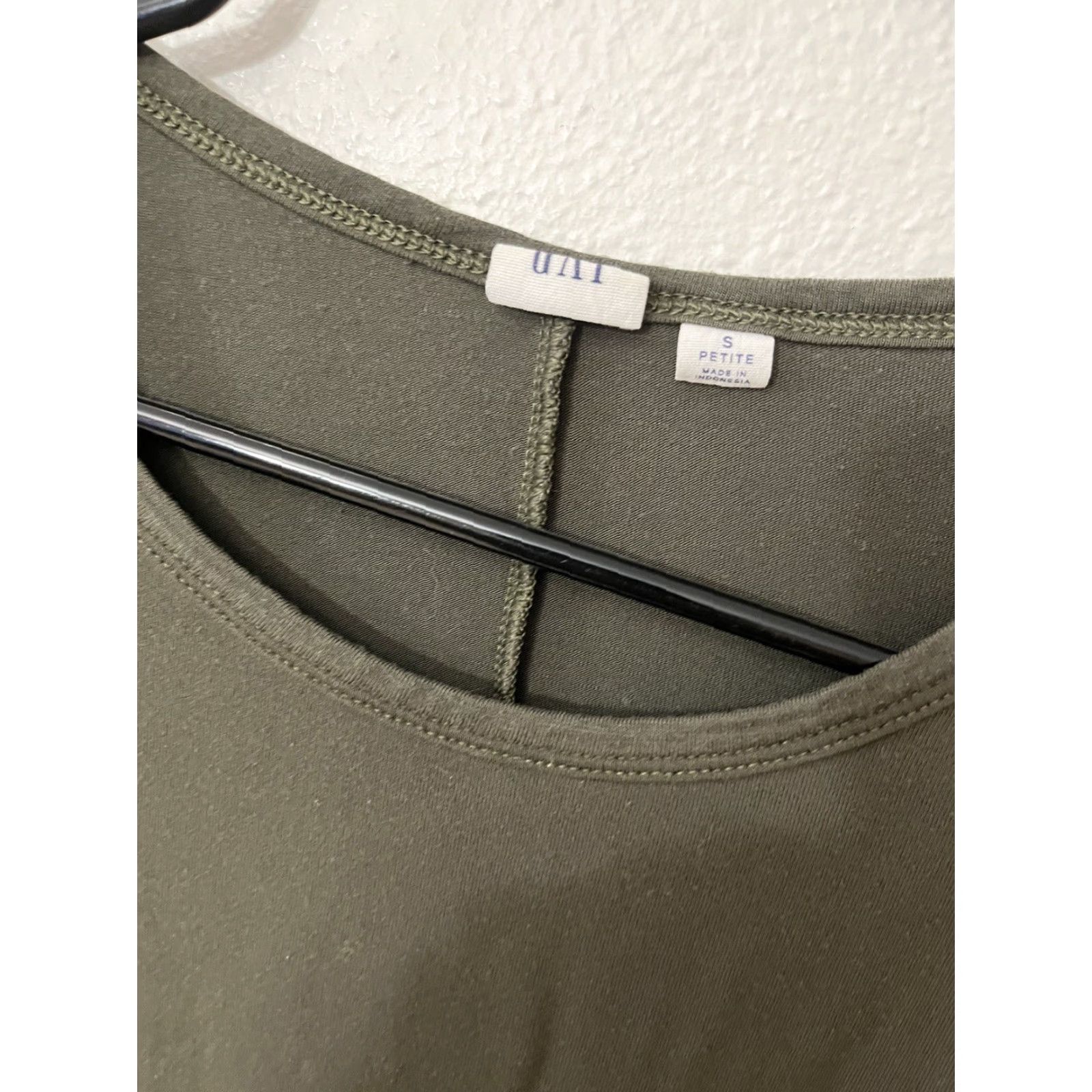 Gap Gap Dress Women Shirt Dress Petites S Green Knee Length 3/4 Sleeve Casual Shift Dress Size S / US 4 / IT 40 - 3 Thumbnail