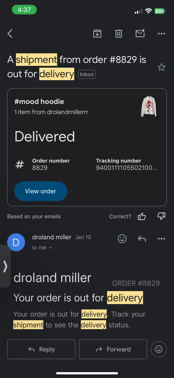 Droland Miller Droland Miller #mood” hoodie Size US S / EU 44-46 / 1 - 5 Thumbnail