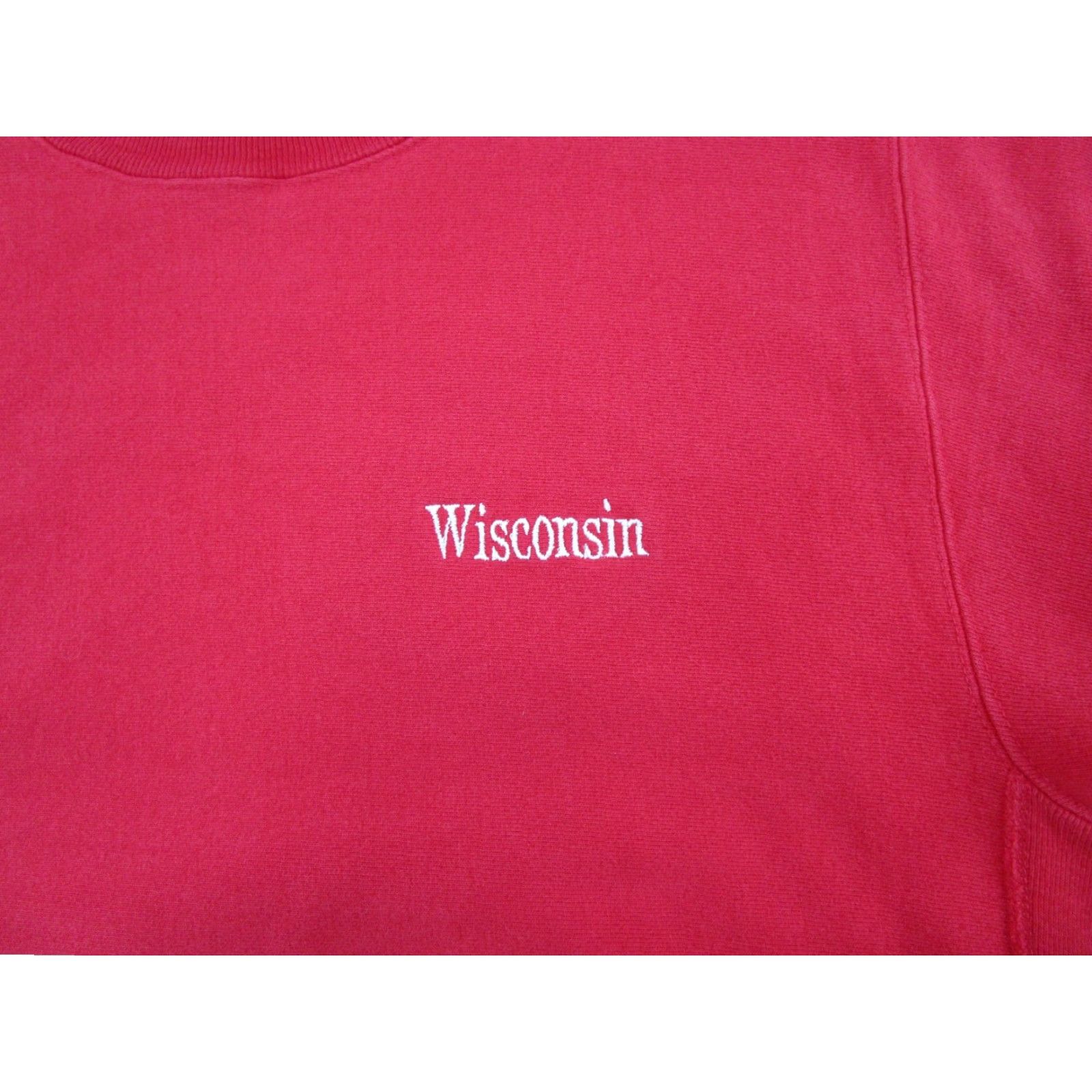 Champion VINTAGE Champion Reverse Weave College Crewneck Sz XL Red Wisconsin University Mens Sweatshirt Size US XL / EU 56 / 4 - 2 Thumbnail