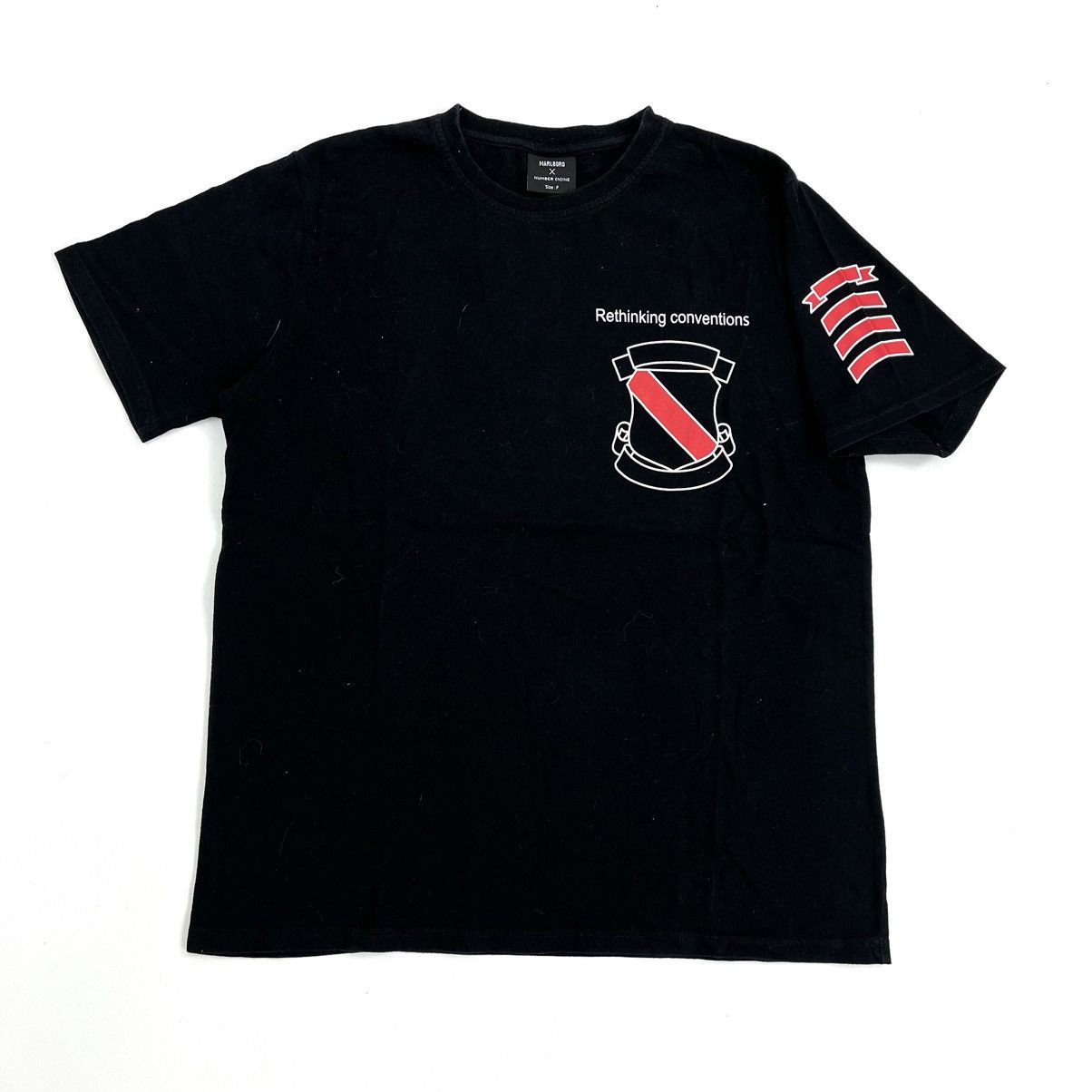 Number (N)ine Vintage Number (N)ine x Marlboro Shield Japanese Brand Tee Size US M / EU 48-50 / 2 - 1 Thumbnail
