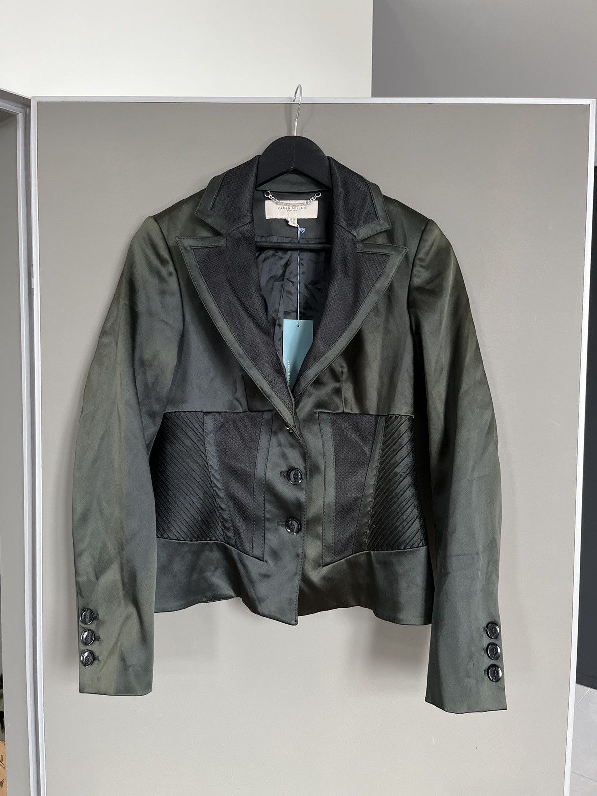 Karen Millen Gradient Green Blazer Jacket