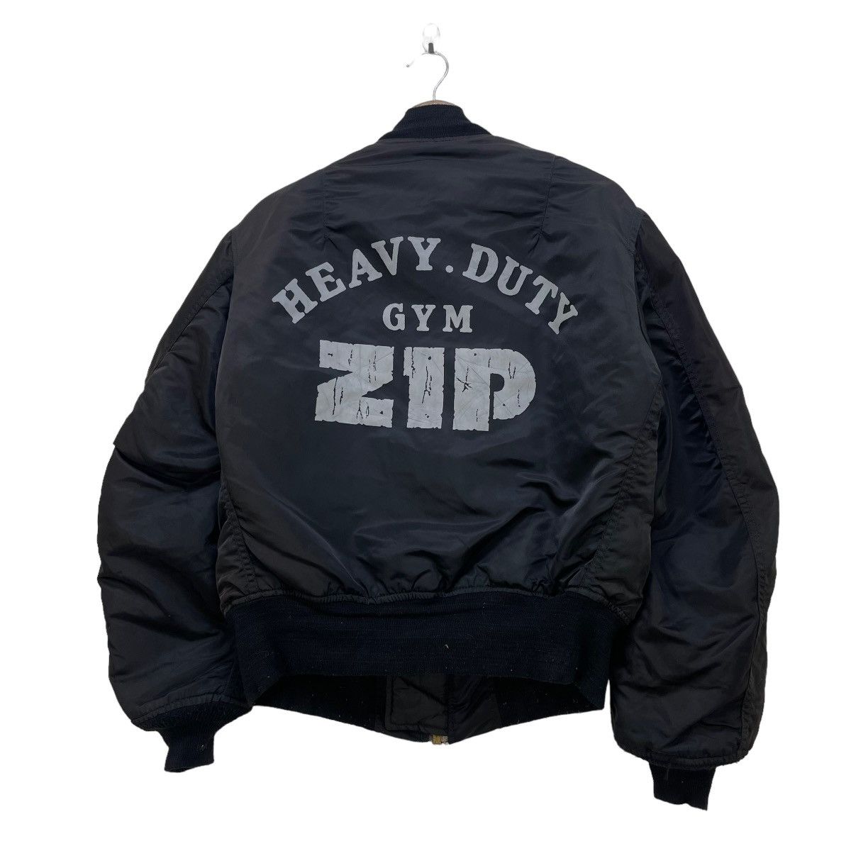 Alpha Industries 👉Vintage Alpha Bomber MA 1 Heavy Duty Zip Jacket Size US S / EU 44-46 / 1 - 2 Thumbnail
