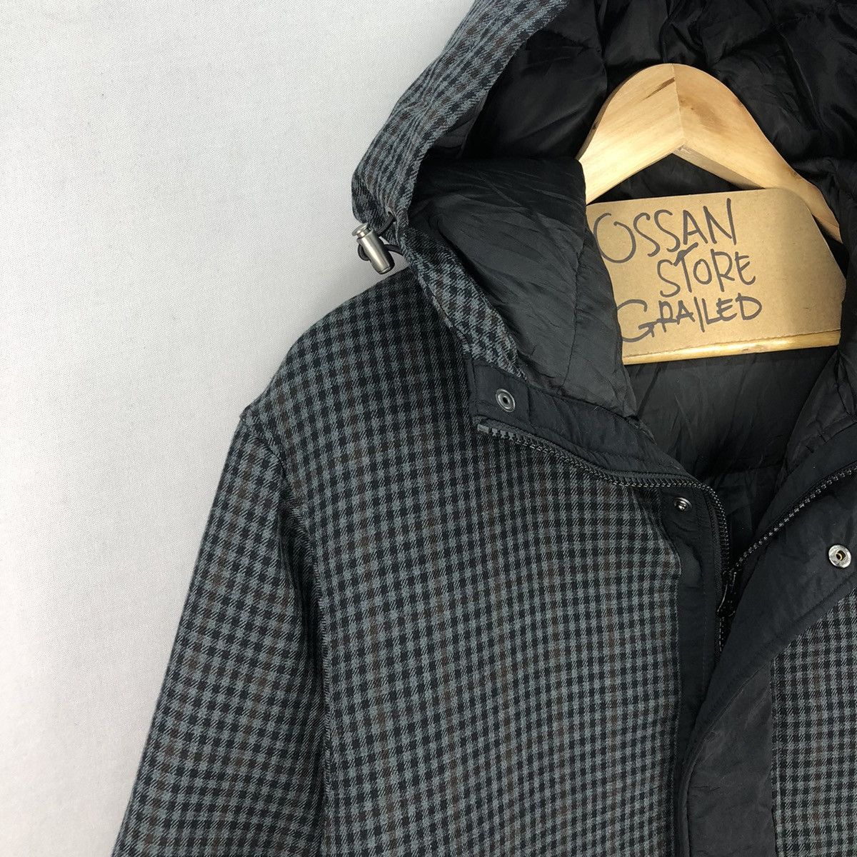 Takeo Kikuchi The Shop TK Checkered Gorpcore Hoodie Puffer Jacket Size US L / EU 52-54 / 3 - 2 Thumbnail