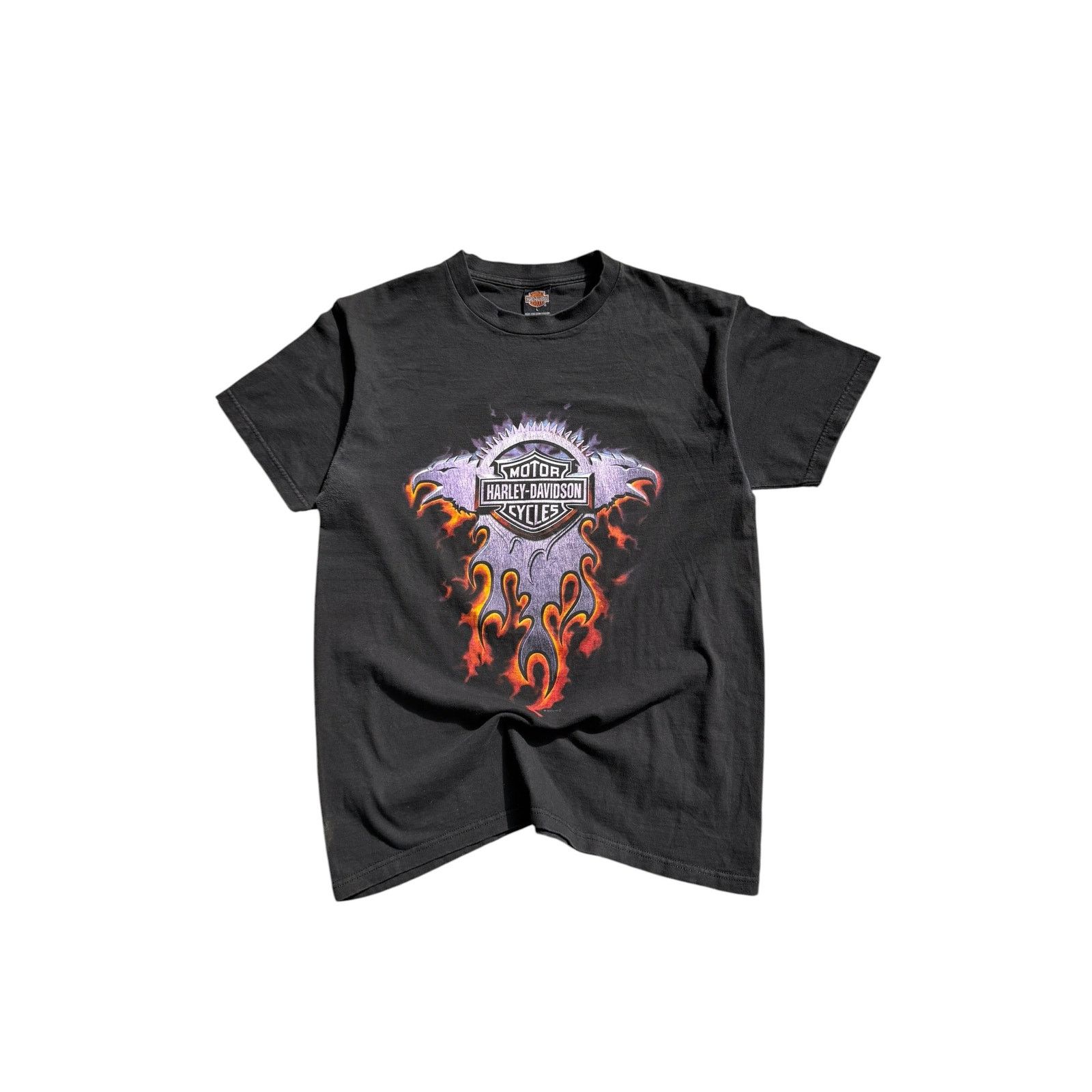 Harley Davidson 2000 Harley Davidson Flame Purple Logo Tee Size US L / EU 52-54 / 3 - 1 Thumbnail