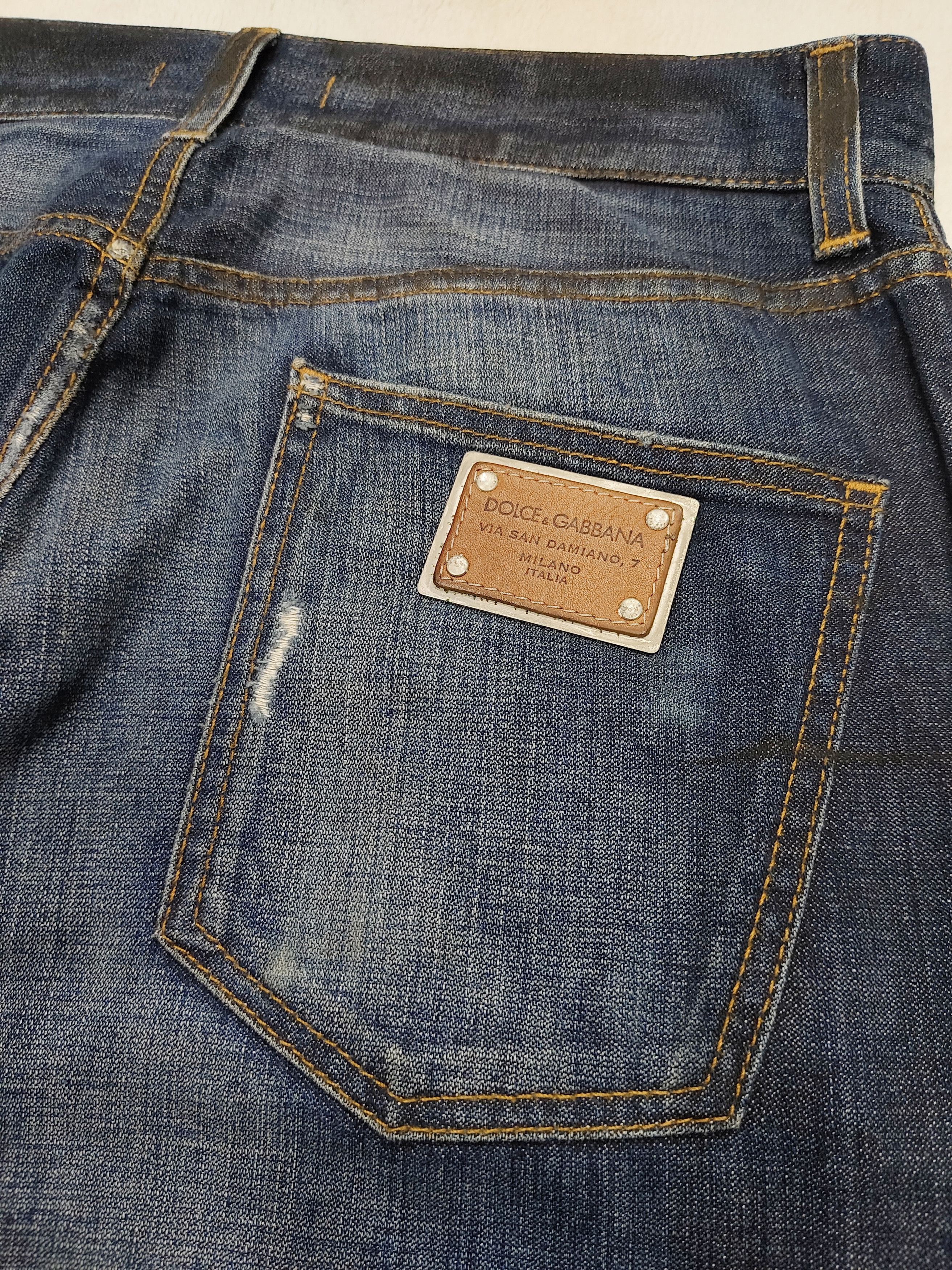 Dolce & Gabbana Dolce & Gabbana🔥Y2K Distressed Hardcore Wash Jeans Size US 31 - 6 Thumbnail
