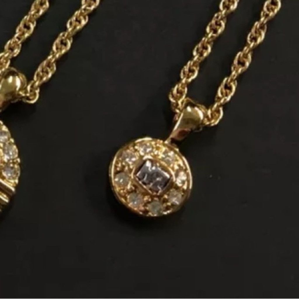 Nina Ricci Nina Ricci gold and crystal petite pendant necklace Size ONE SIZE - 6 Thumbnail