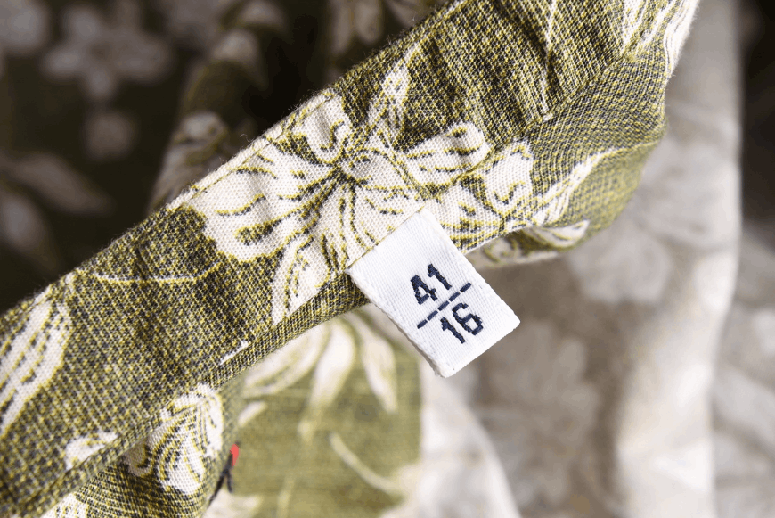 THE GIGI The Gigi Green Floral Cotton Band Long Sleeve Shirt XL Size US XL / EU 56 / 4 - 5 Thumbnail