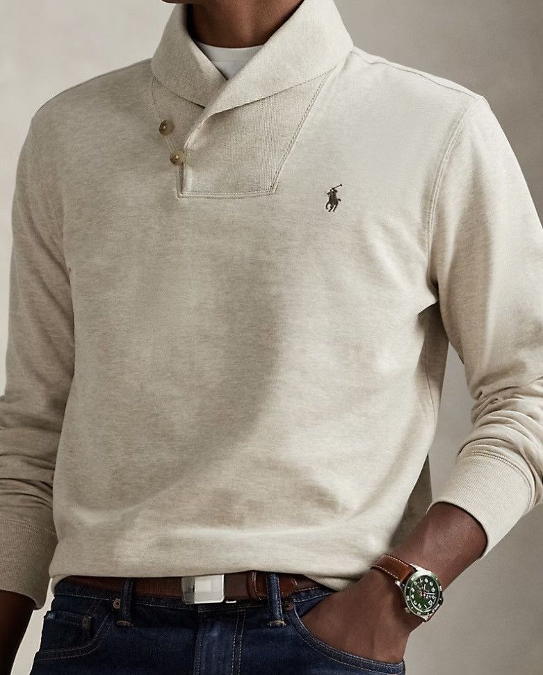 Polo Ralph Lauren Vintage Polo Ralph Lauren Jersey Shawl-Collar Sweater Size US L / EU 52-54 / 3 - 11 Thumbnail