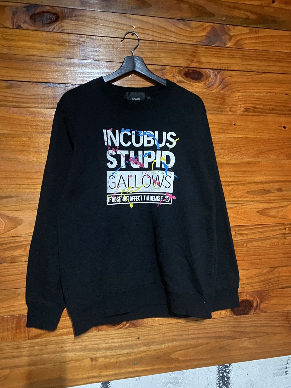 Japanese Brand Vintage Beaumeré “Incubus Stupid Gallows” Graphic Crewneck Size US M / EU 48-50 / 2 - 5 Thumbnail