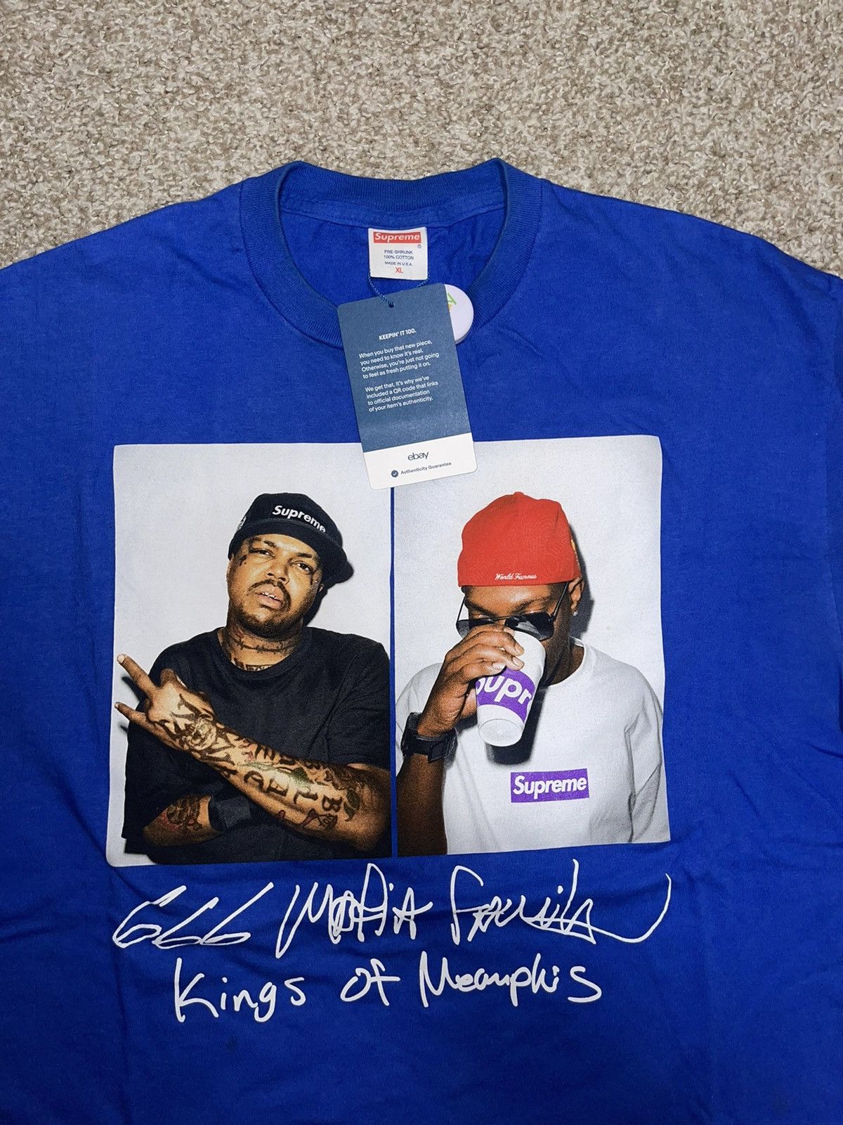 Supreme Supreme Three Six 3/6 Mafia Photo Tee | Grailed