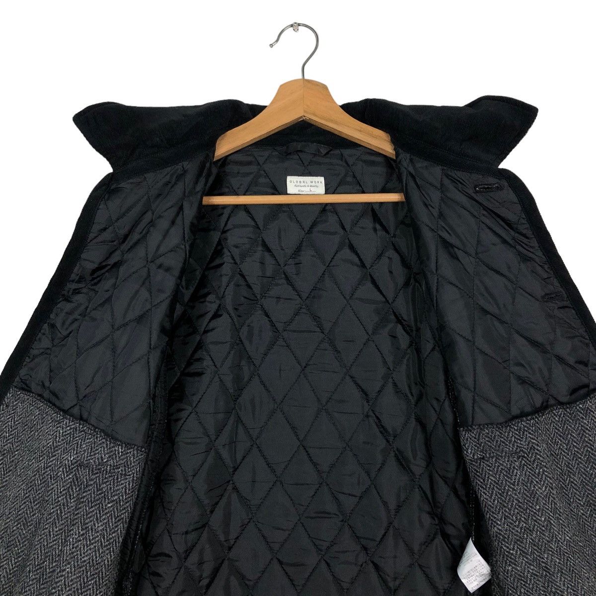 Japanese Brand 🔥Vintage Quilted Button Jacket Global Work Issey Miyake Size US L / EU 52-54 / 3 - 14 Thumbnail