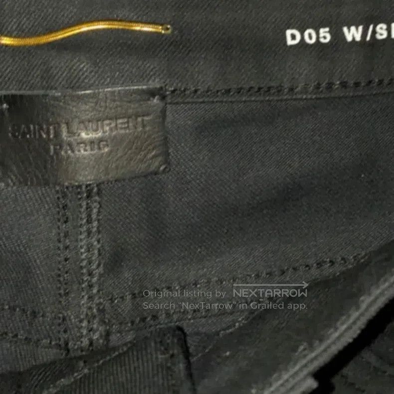Saint Laurent Paris Saint Laurent Paris Classic Washed Solid Jeans Size US 30 / EU 46 - 4 Thumbnail