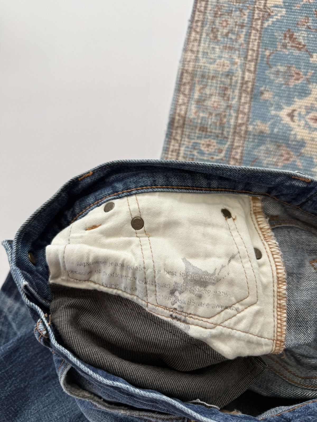 Japan Blue Japan 🇯🇵 Blue Cote d’Ivoire Cotton Selvedge Jeans Denim Pants Size US 32 / EU 48 - 11 Thumbnail
