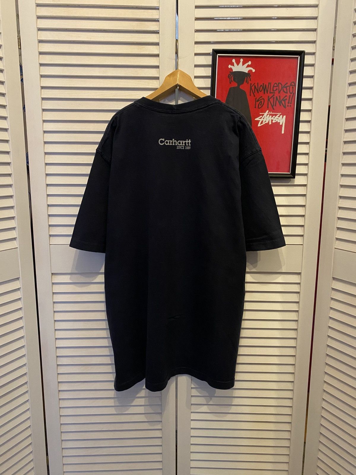 Carhartt Vintage 90s T-Shirt Tee Carhartt Logo Hard at Work Heavy Size US XL / EU 56 / 4 - 4 Thumbnail