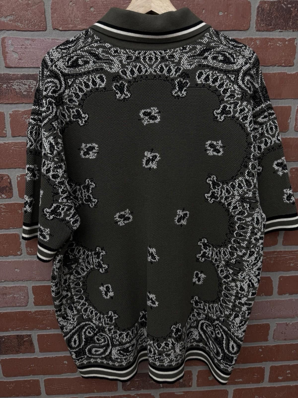 Amiri Amiri Bandana Short Sleeve Polo Shirt Green Dress Style XL Size US XL / EU 56 / 4 - 9 Thumbnail