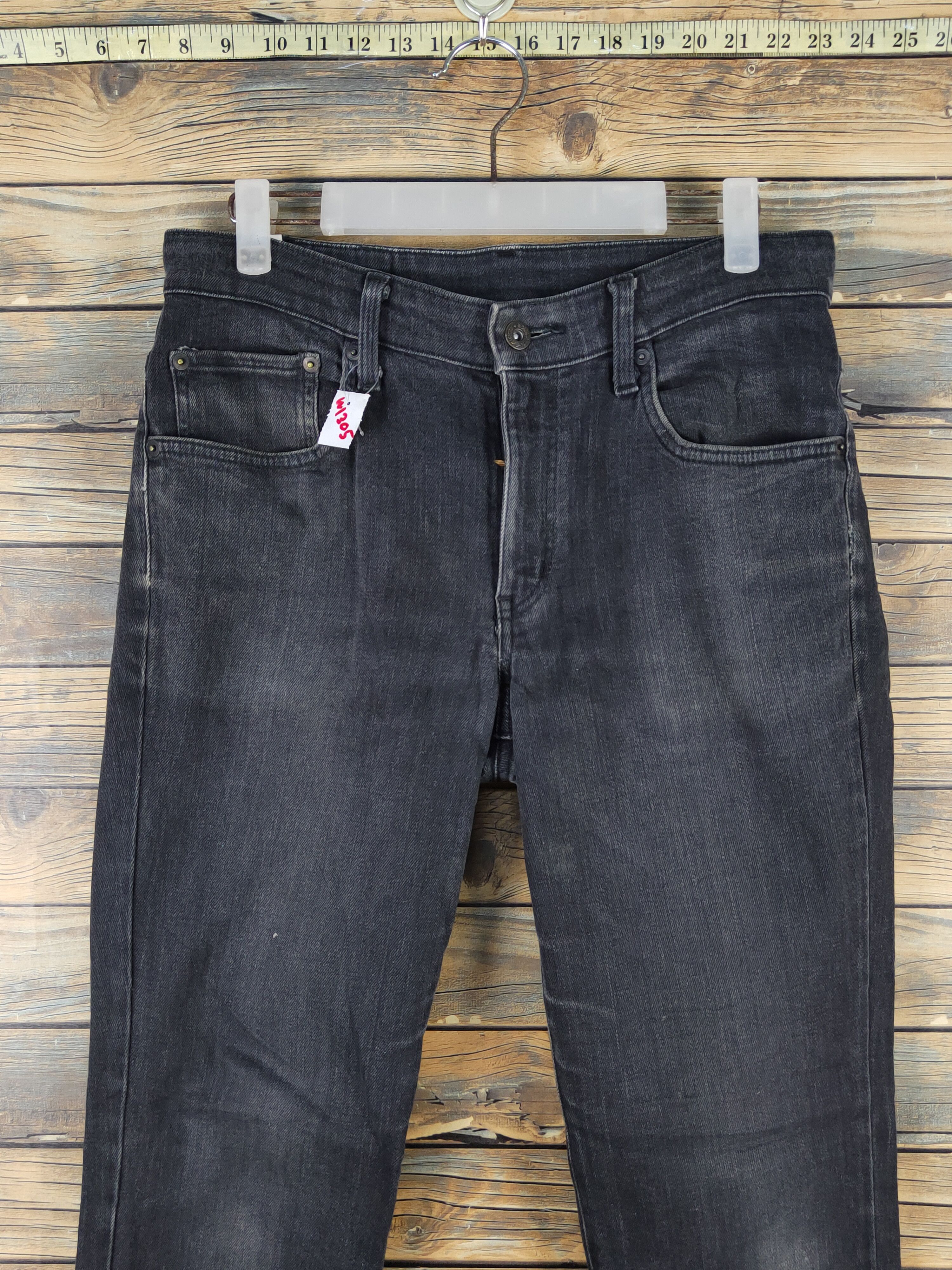 Edwin Edwin Black Distressed Ripped denim Jeans #W1305 Size US 31 - 2 Thumbnail