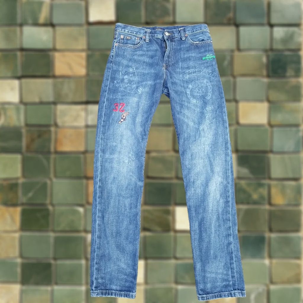 Ralph Lauren Polo Ralph Lauren Jeans Womens 20 Slim Straight Leg Denim 5-Pocket Blue Cotton Blend Size 42" / US 20 - 1 Thumbnail