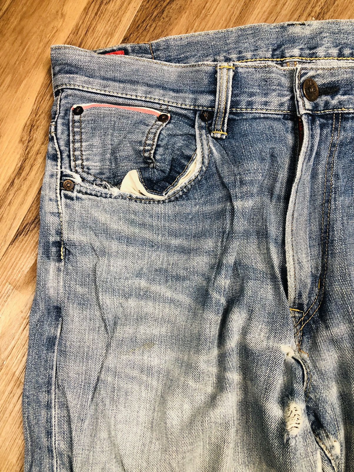 Edwin Edwin Distressed Jeans (37) Size US 33 - 5 Thumbnail