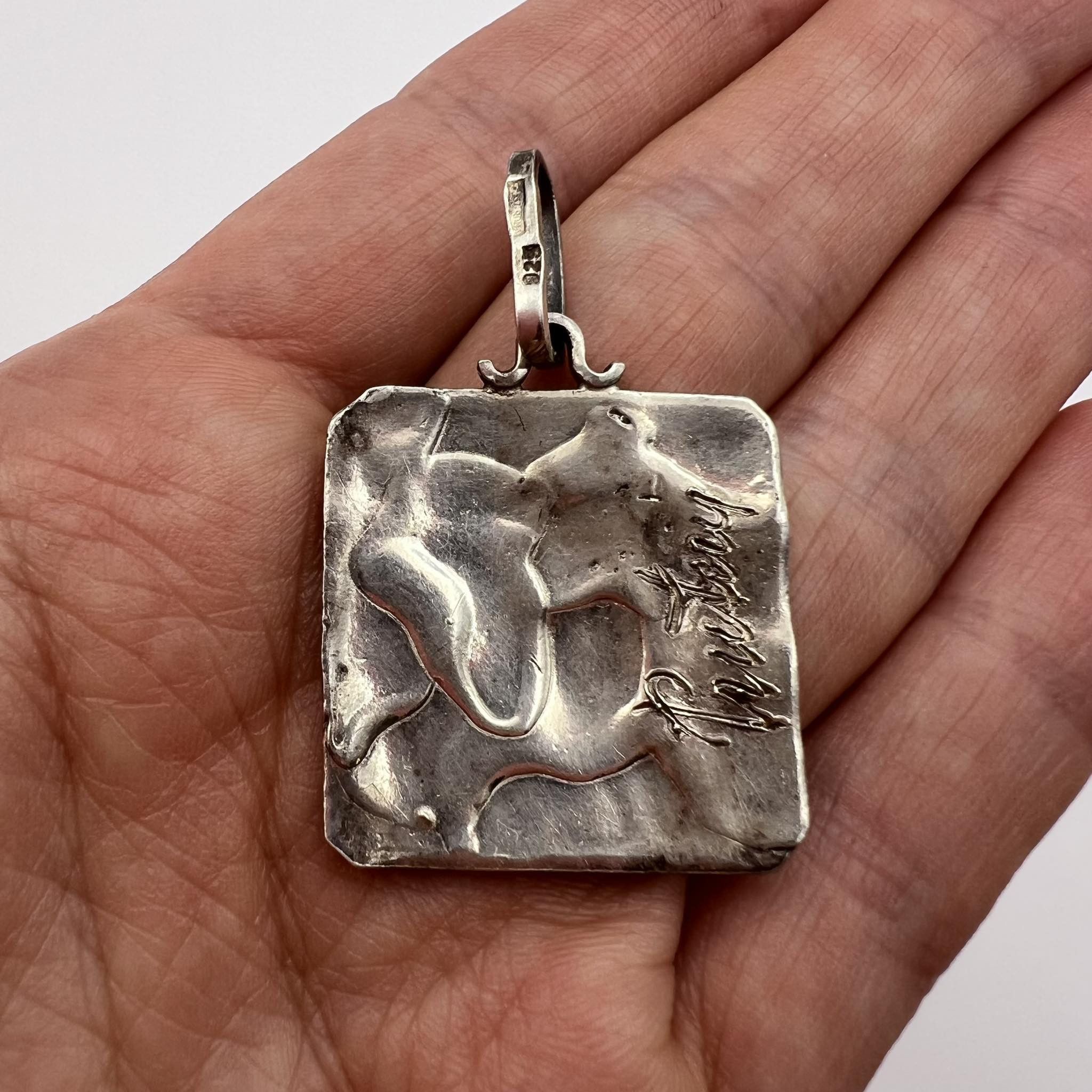 Sterling Silver Vintage Sterling Silver 925 Women's Jewelry Pendant Italy Size ONE SIZE - 6 Thumbnail
