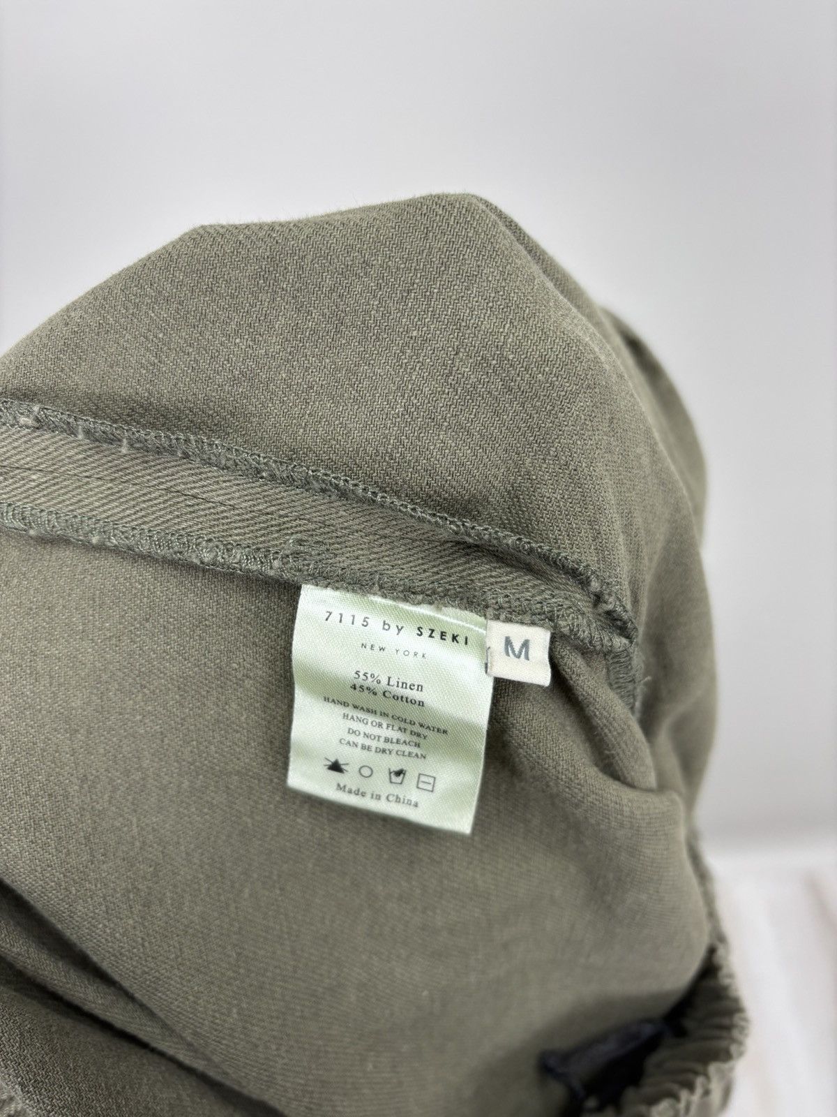 7115 by Szeki Womens linen pants 7115 by Szeki Size M Color Green Size 26" / US 2 / IT 38 - 9 Thumbnail