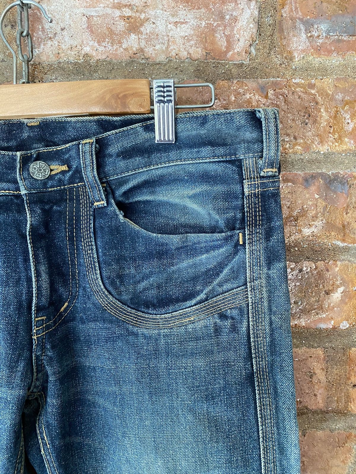 Hysteric Glamour 2000s Ozone Rock Hysteric Glamour Rider raw Denim Size US 32 / EU 48 - 7 Thumbnail