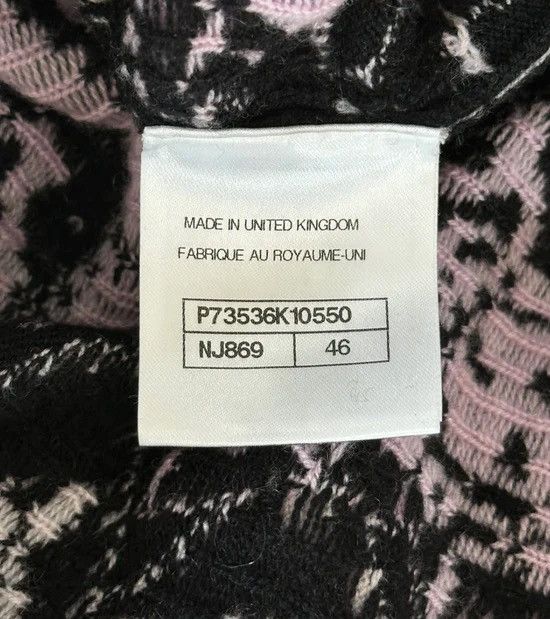 Chanel Chanel Black Pink & White All-Over Print Cashmere Hoodie Size US XL / EU 56 / 4 - 4 Thumbnail
