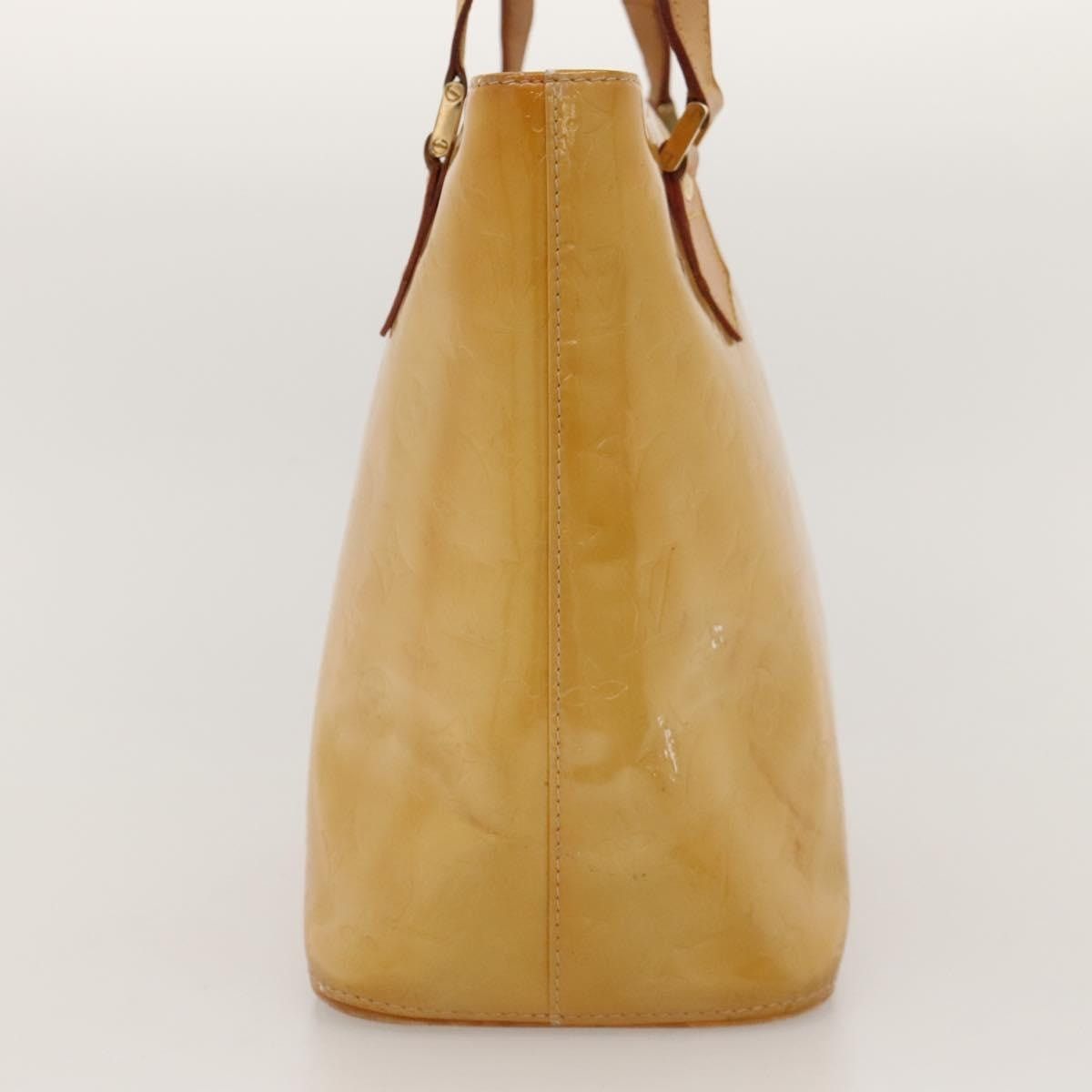 Louis Vuitton LOUIS VUITTON Monogram Vernis Houston Hand Bag Beige M91004 Size ONE SIZE - 5 Thumbnail