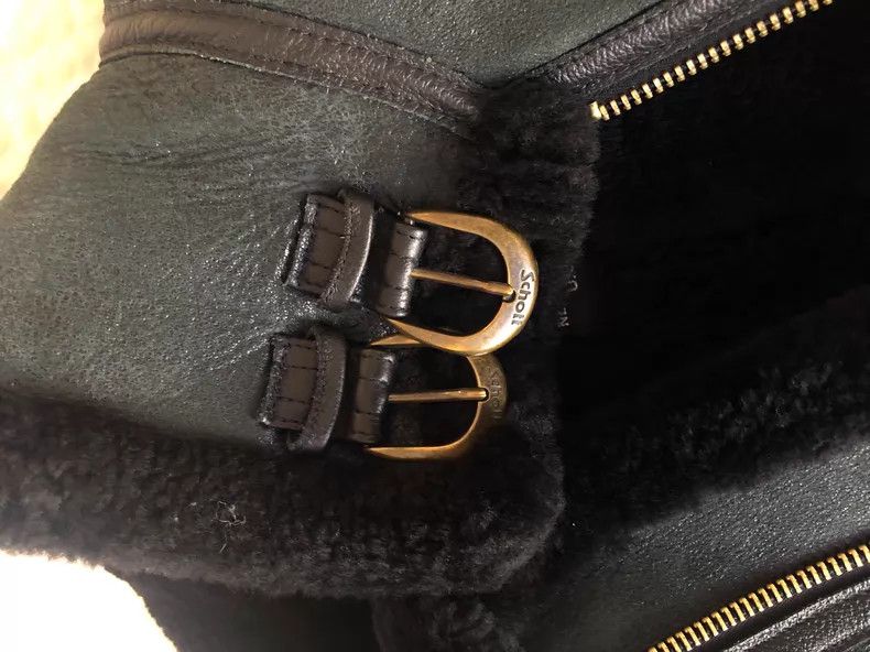 Schott Schott Fur one-piece sheepskin slim leather jacket Size US XXS / EU 40 - 3 Thumbnail