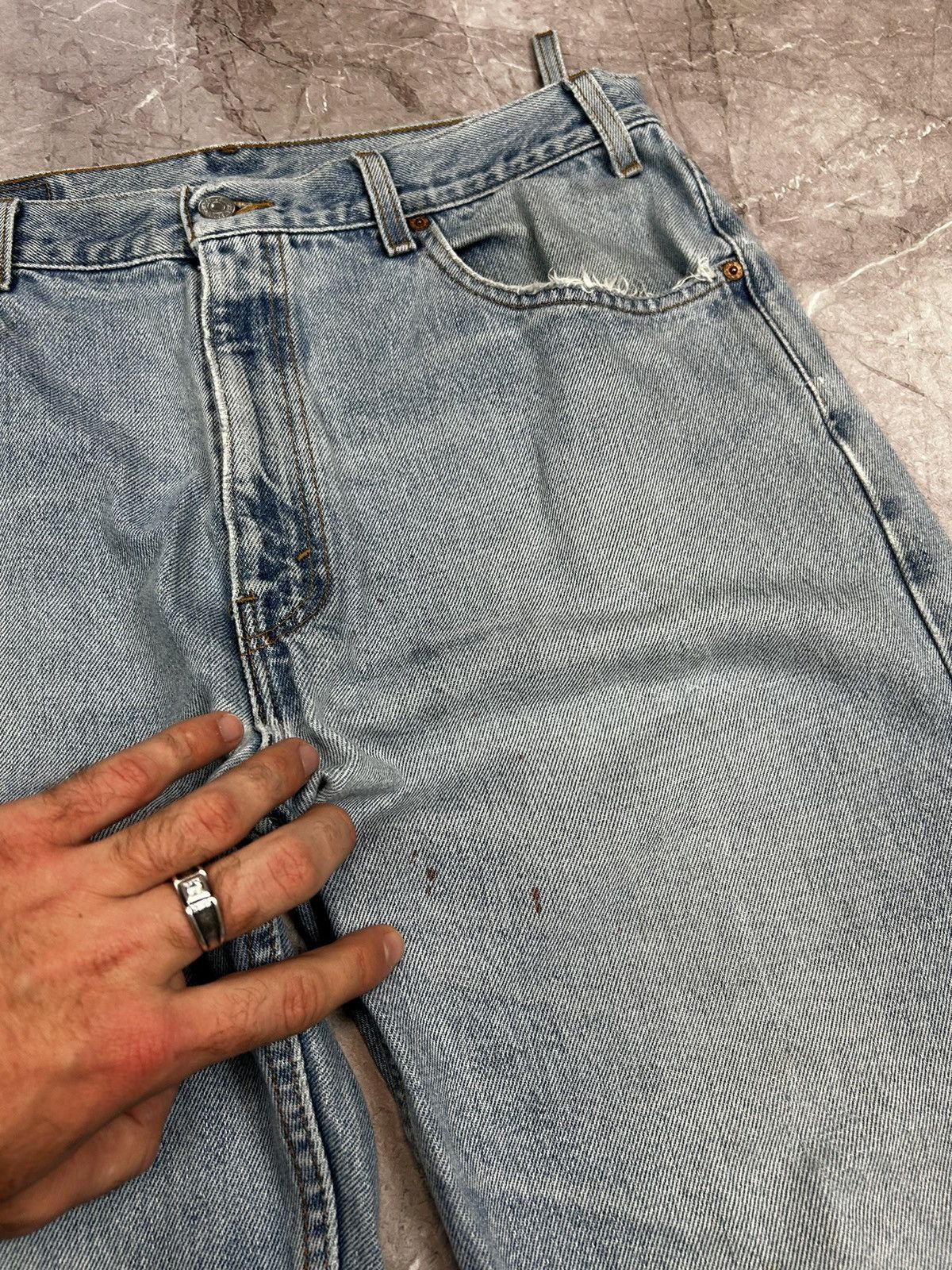 Levi's × Vintage Vintage Levis505 90s Distressed Size US 36 / EU 52 - 3 Thumbnail