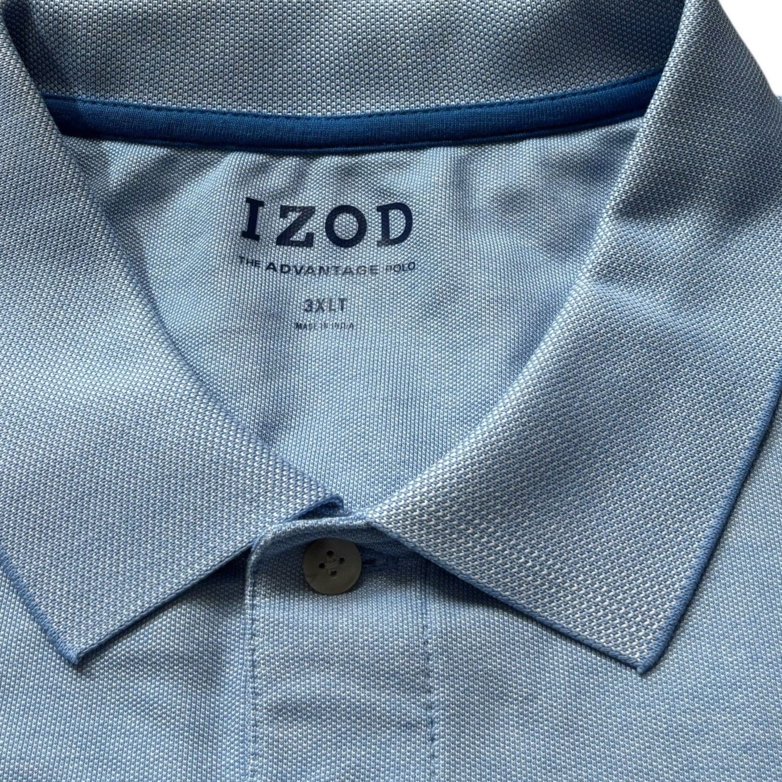 Izod Izod Advantage Cotton Blend Light Blue Polo 3XLT NWT Size US XXL / EU 58 / 5 - 2 Thumbnail