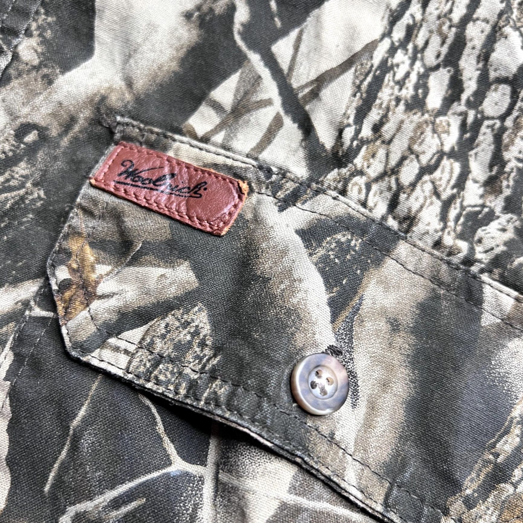 Vintage Woolrich Shirt Mens L Brown Realtree Camo Short Sleeve Button Up Hunting Outdoor Size US L / EU 52-54 / 3 - 3 Thumbnail