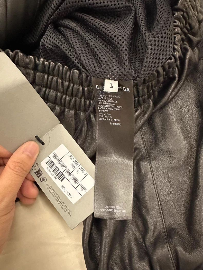 Balenciaga Balenciaga 3B Embroidered Logo Sheepskin Hooded Sports Lea Size US S / EU 44-46 / 1 - 4 Thumbnail