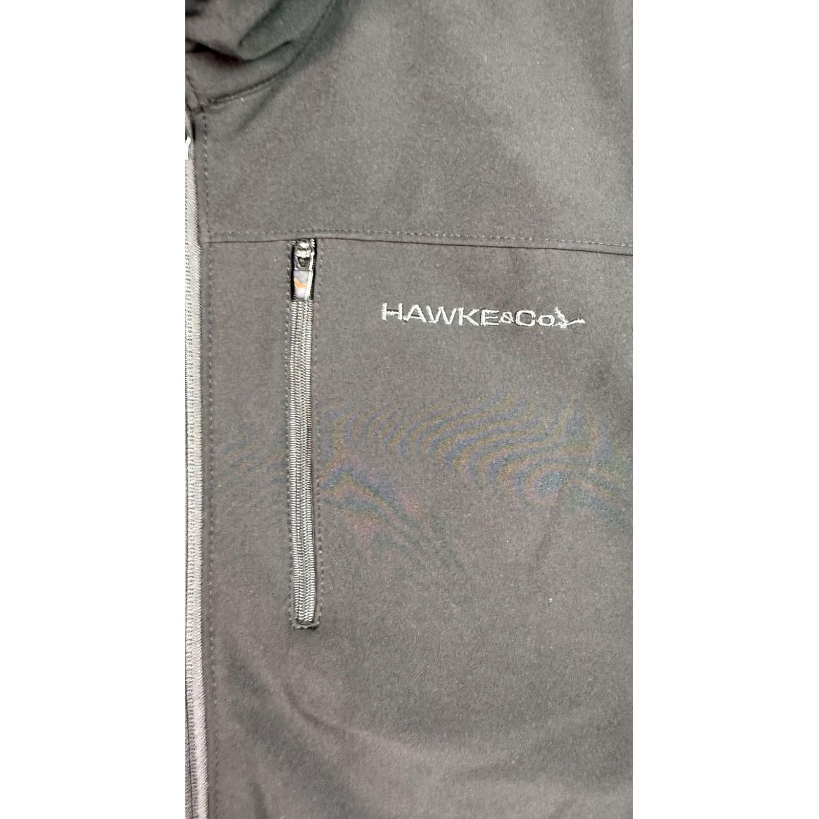 Vintage Hawke & Co Vest Mens XL Black Performance Softshell Zipper Pockets Outdoor Size US XL / EU 56 / 4 - 3 Thumbnail