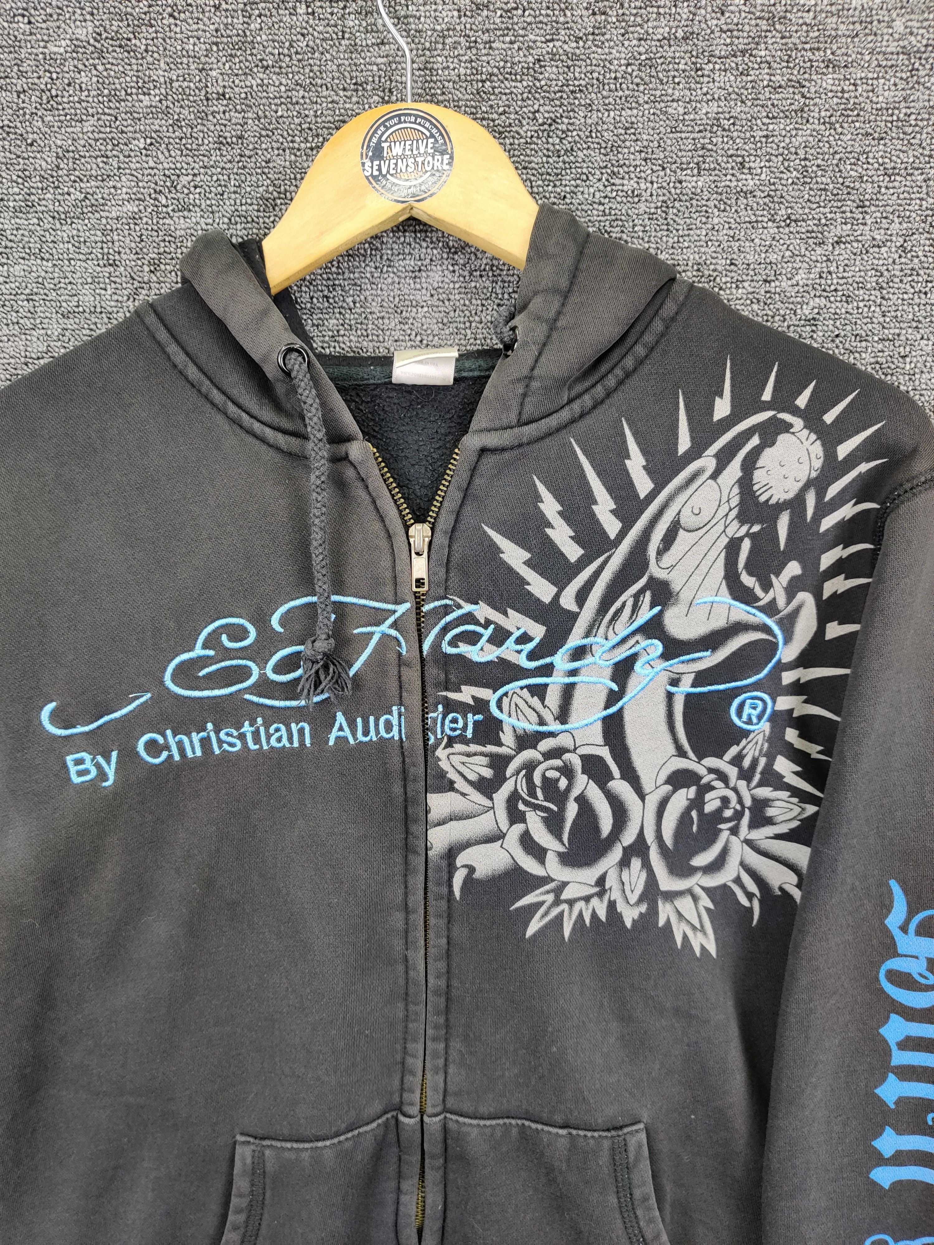 Ed Hardy Vintage Ed Hardy Christian Audigier Zipper Hoodie Size US M / EU 48-50 / 2 - 9 Thumbnail