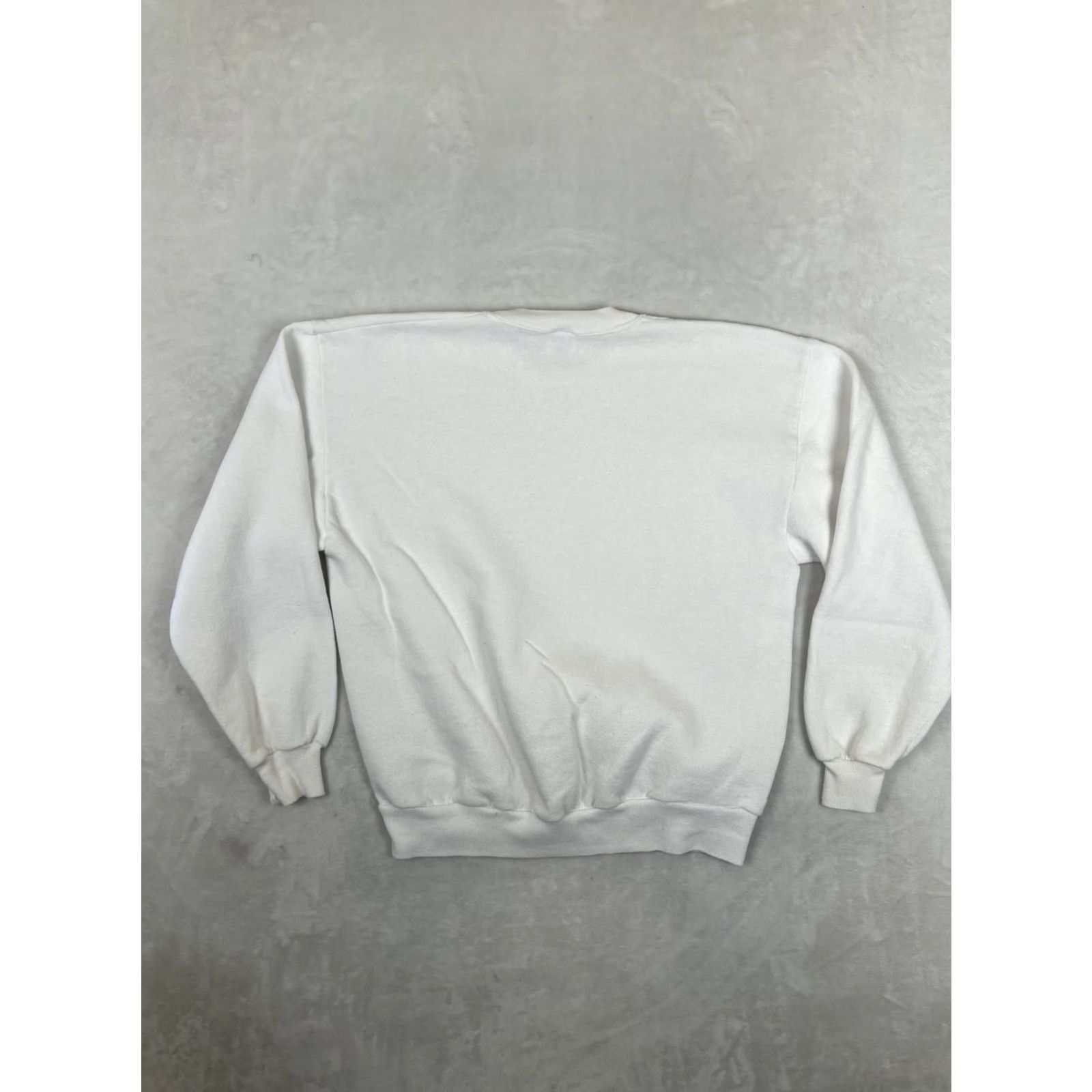 Jerzees VINTAGE Jerzees Sweatshirt Mens Large White Blank Fleece Crewneck USA Pullover Size US L / EU 52-54 / 3 - 4 Thumbnail