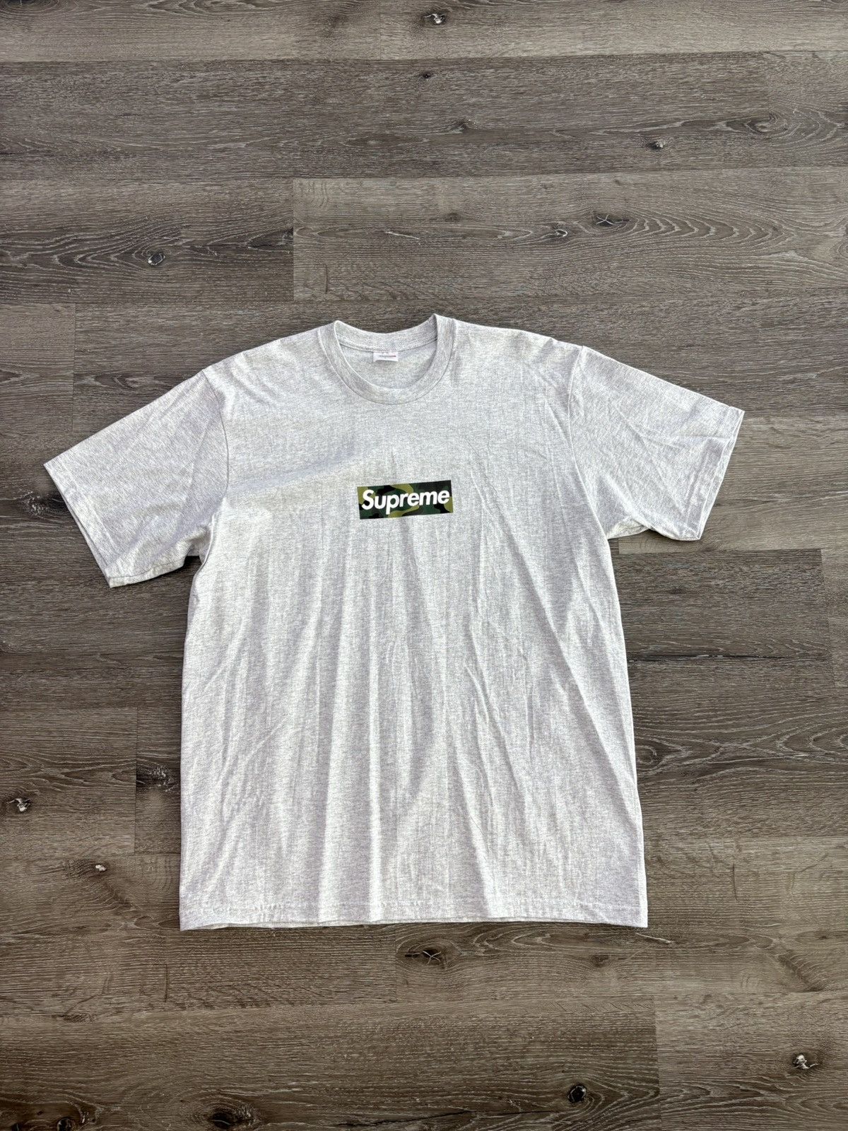 Supreme “Box Logo” Tee (FW23) (Ash Grey)