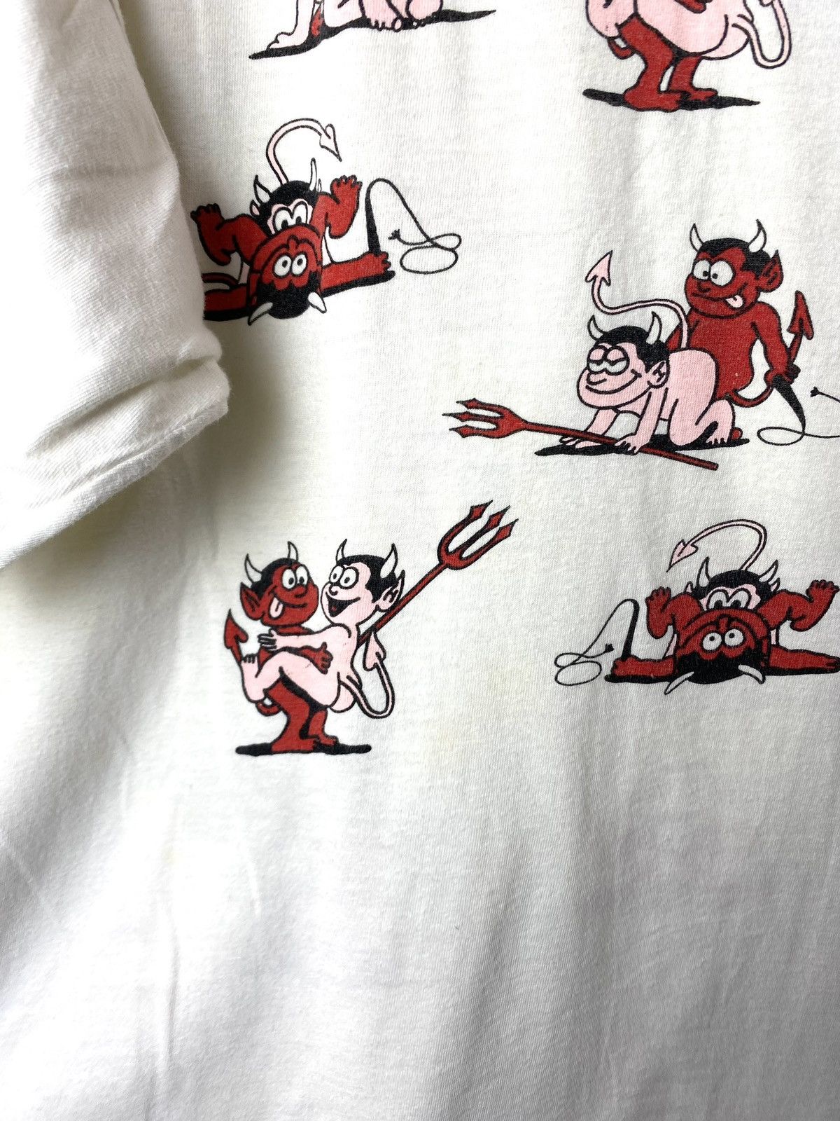 Rare! Vintage 80 Sex Devil Scene Kamasutra Art T Shirt