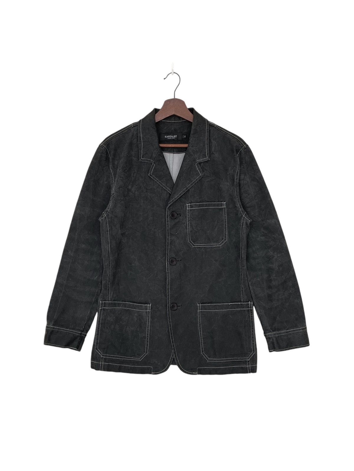 Japanese Brand × Vintage Vintage Japanese Brand Kapitalist Denim Chore Jacket 2000s Size US L / EU 52-54 / 3 - 1 Thumbnail