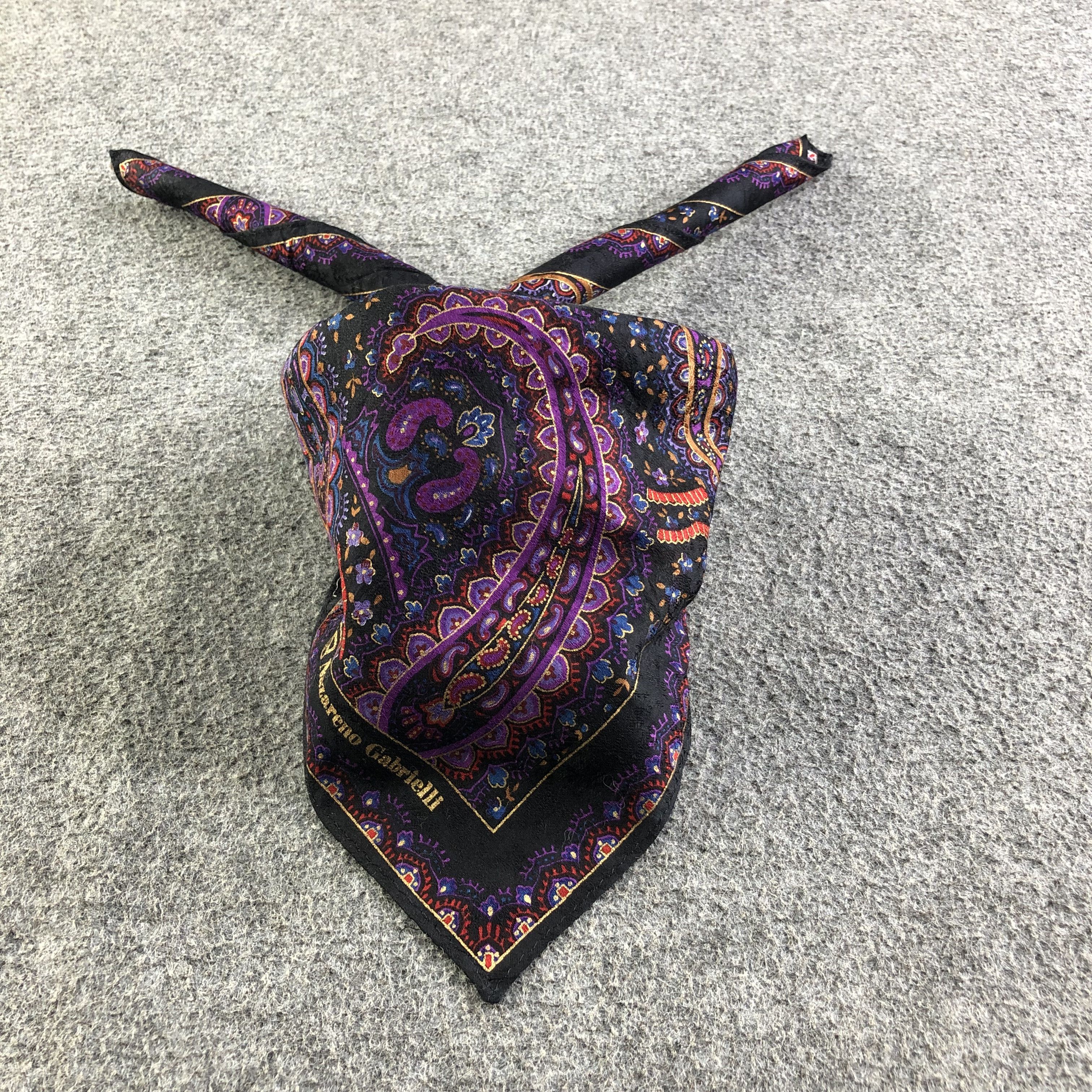 Nazareno Gabrielli Nazareno Gabrielli Paisley Handkerchief Neckerchief H2319 Size ONE SIZE - 3 Thumbnail
