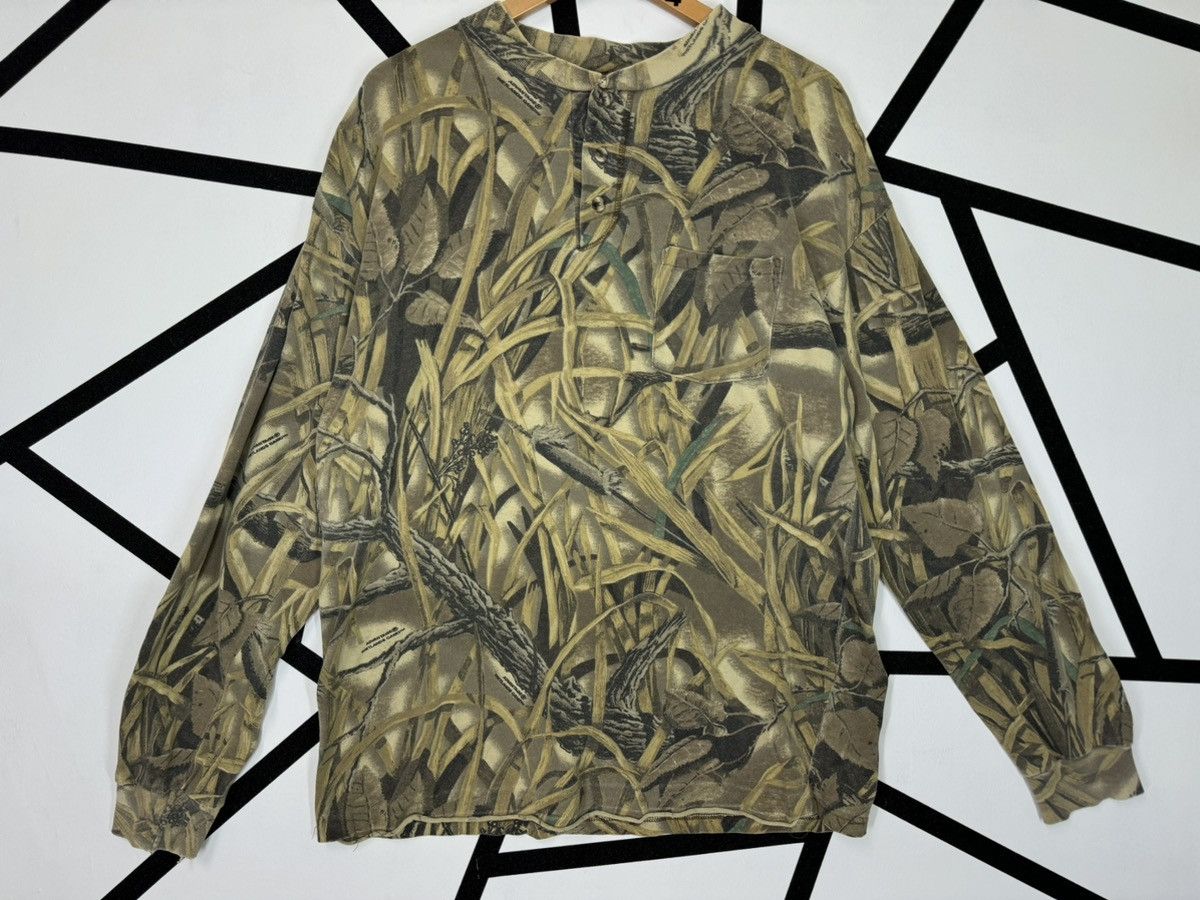 Vintage VINTAGE CAMO ADVANTAGE WETLANDS LONG SLEEVE DISTREES TEE Size US L / EU 52-54 / 3 - 3 Thumbnail