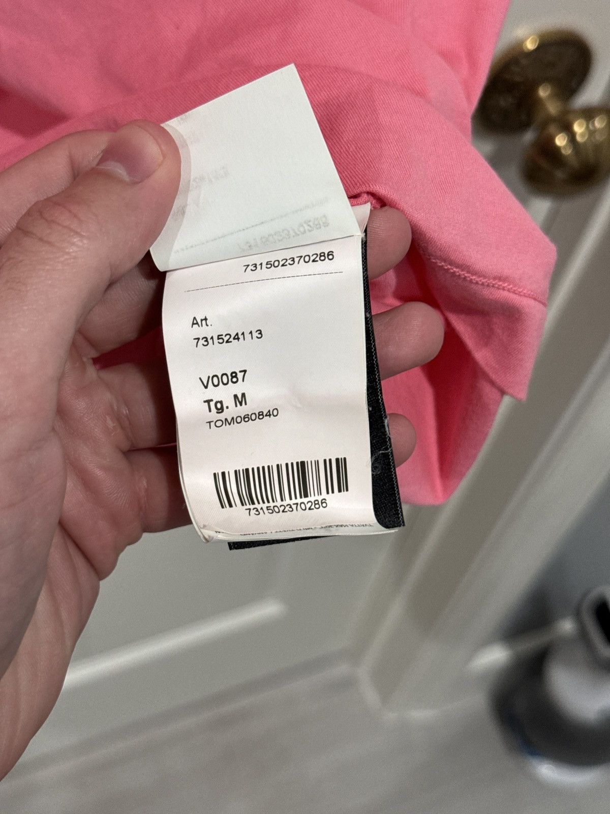 Stone Island Stone Island Mens Pink Patch Program Tee Size M Medium Size US M / EU 48-50 / 2 - 9 Thumbnail