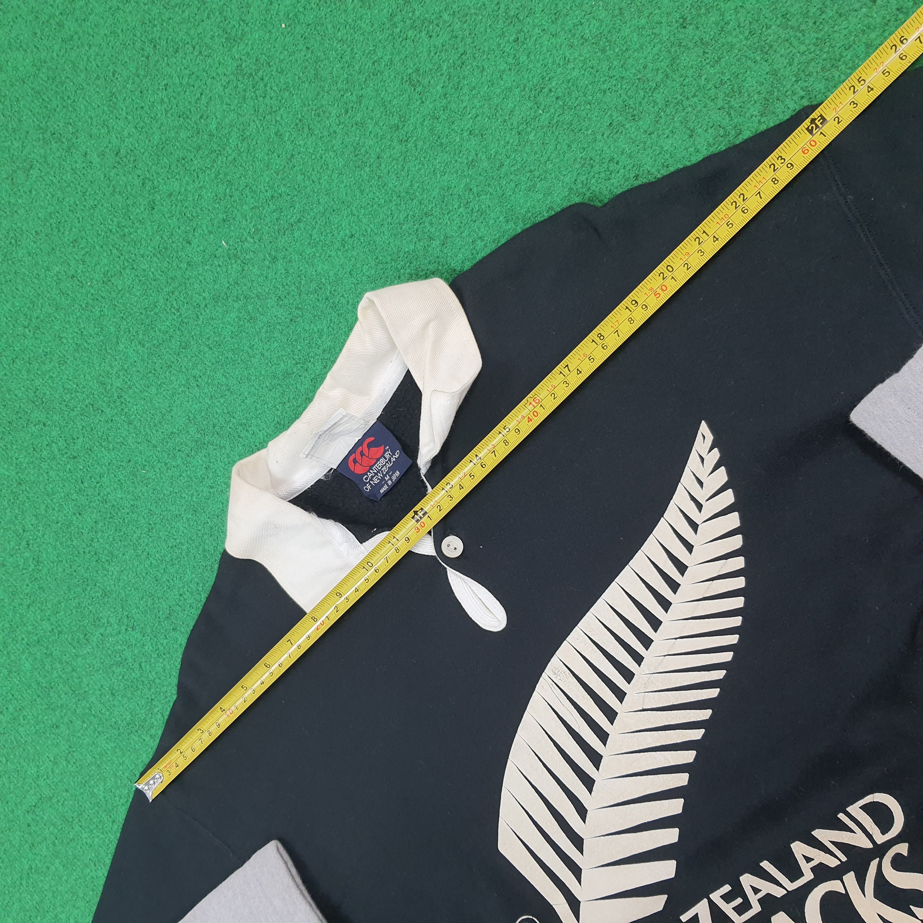 Canterbury of New Zealand Vintage All Blacks Rugby Polo Shirt Canterbury C302N23 Size US M / EU 48-50 / 2 - 13 Thumbnail