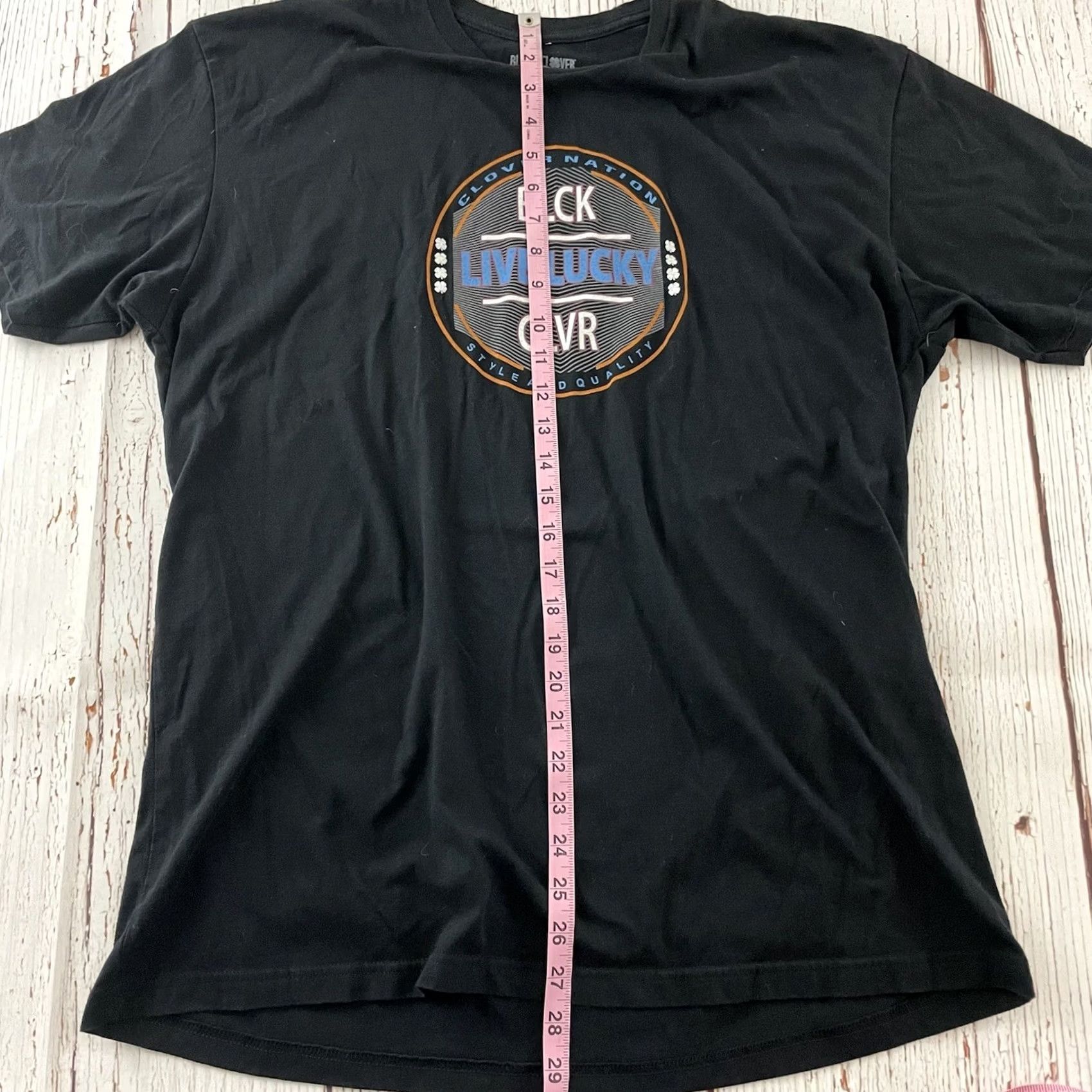 Lucky Brand Lucky Brand Black Clover Live Short Sleeve T Shirt XL Men Black Size US XL / EU 56 / 4 - 5 Thumbnail